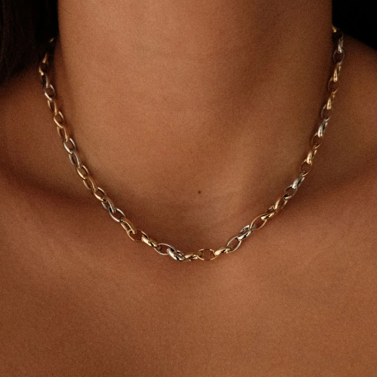 Duo Gold Chain Necklace - Image 2