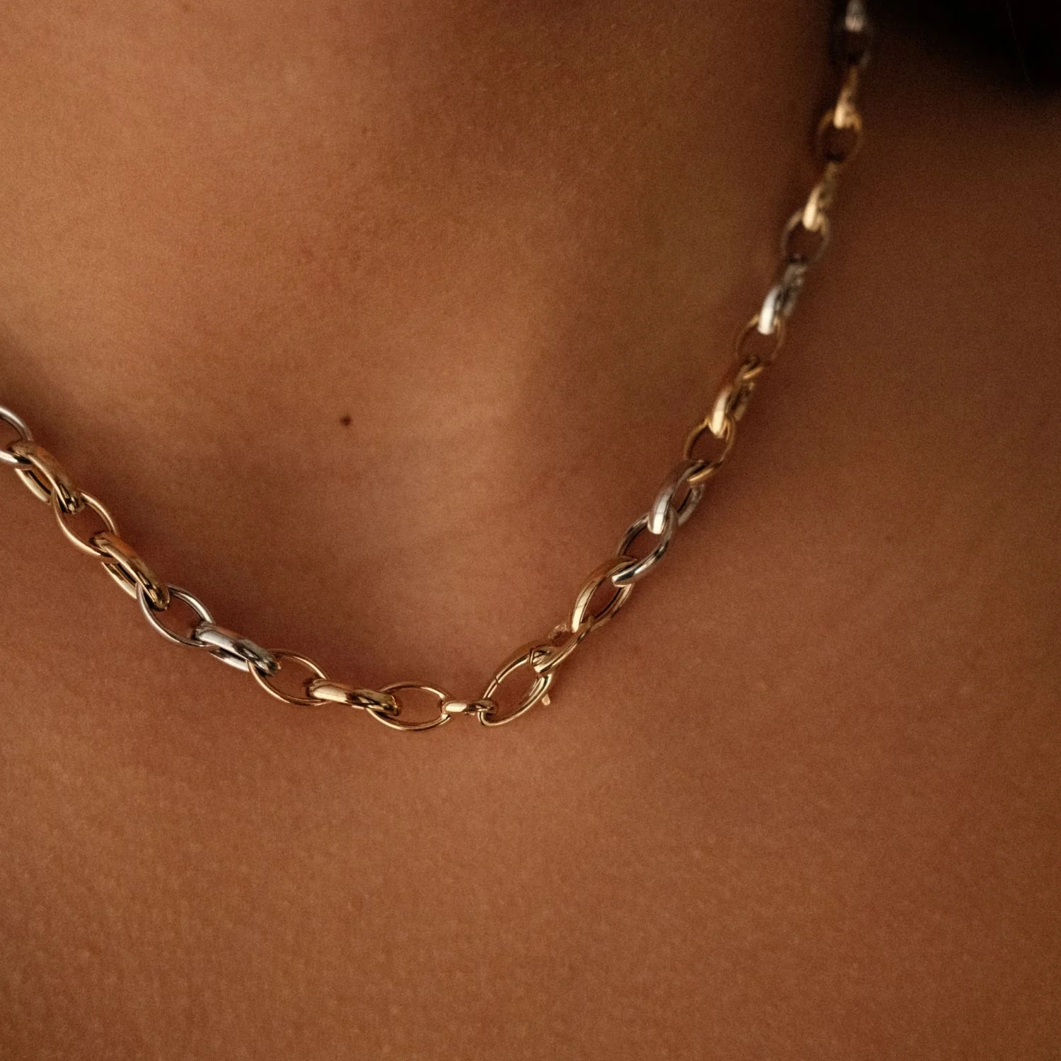 Duo Gold Chain Necklace - Image 3