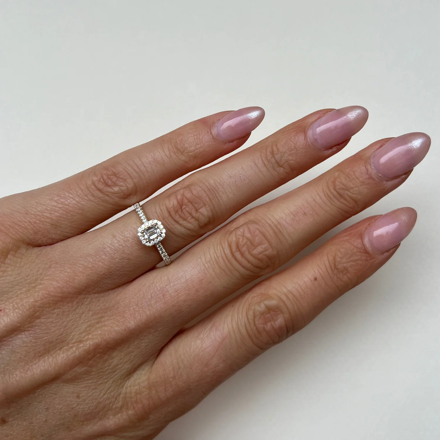 Elegant Diamond Halo Ring - Image 2