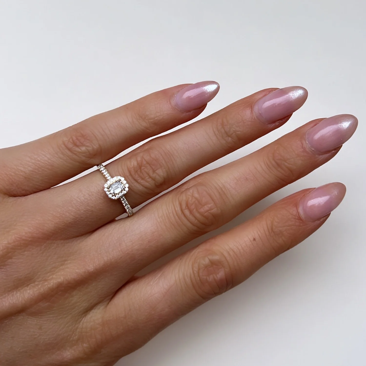 Elegant Diamond Halo Ring - Image 6
