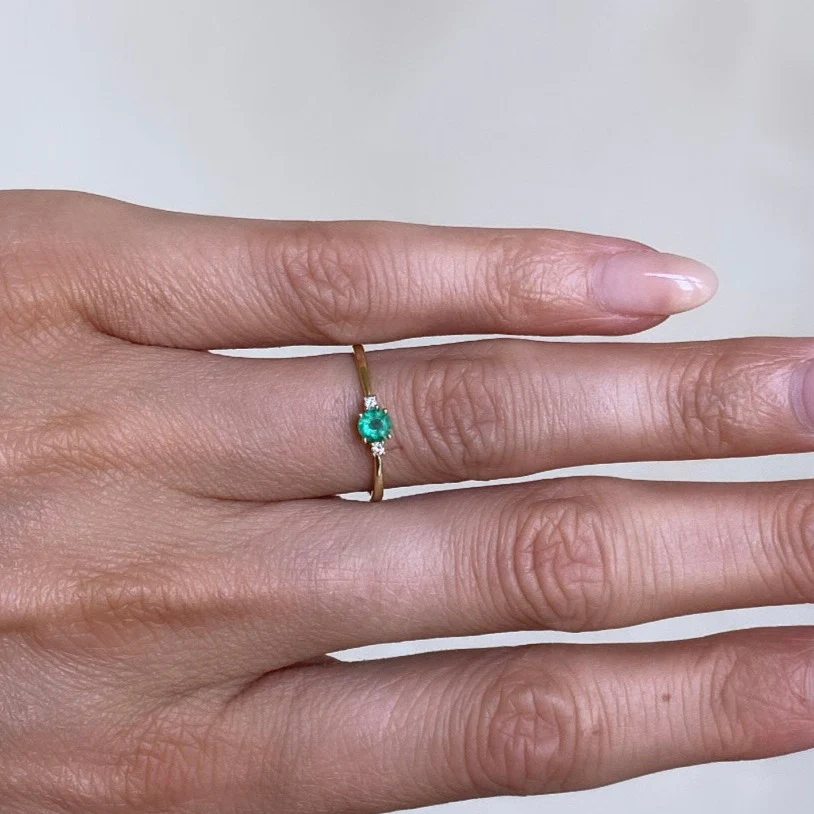Emerald & Diamond Ring - Image 2