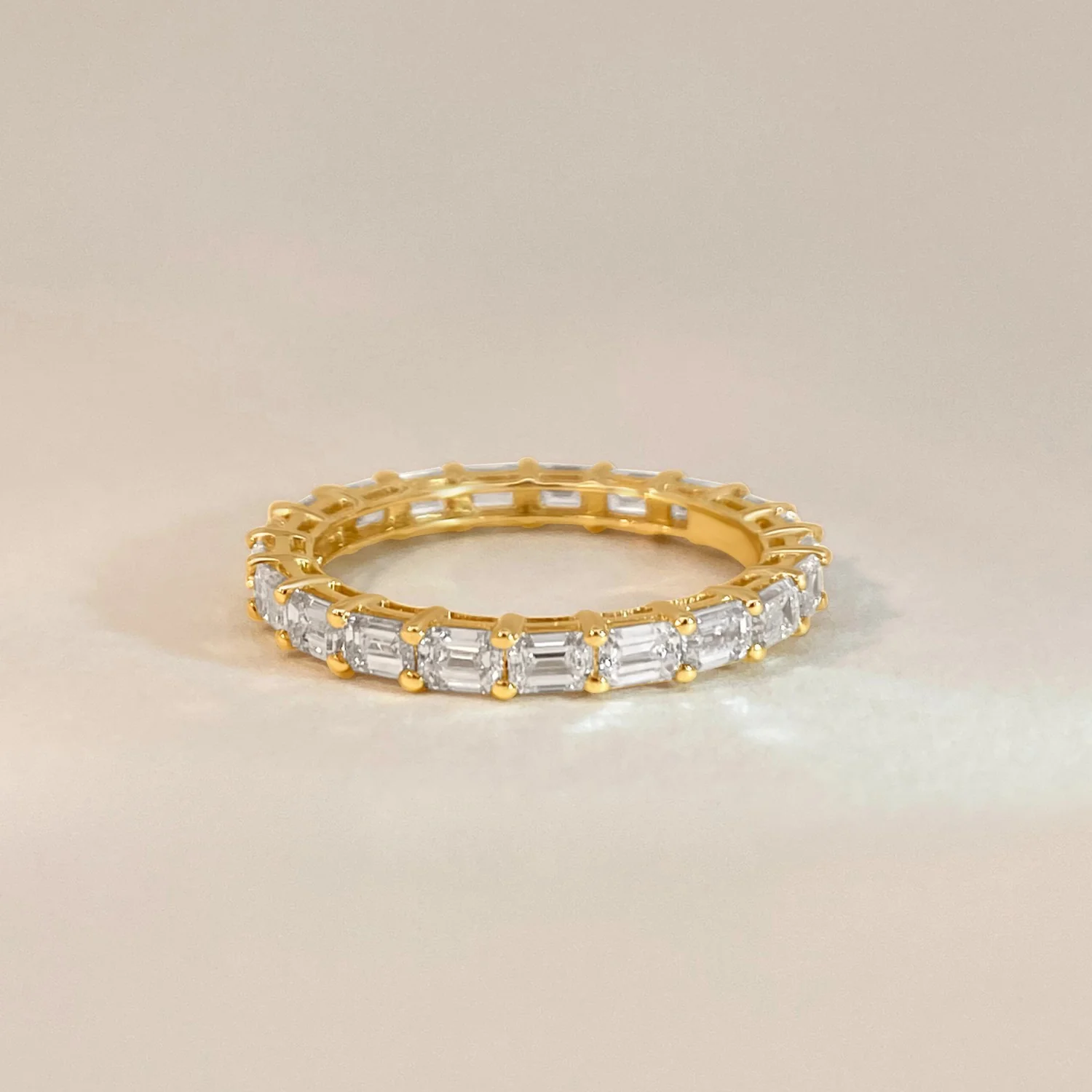 Emerald-Cut Diamond Eternity Ring