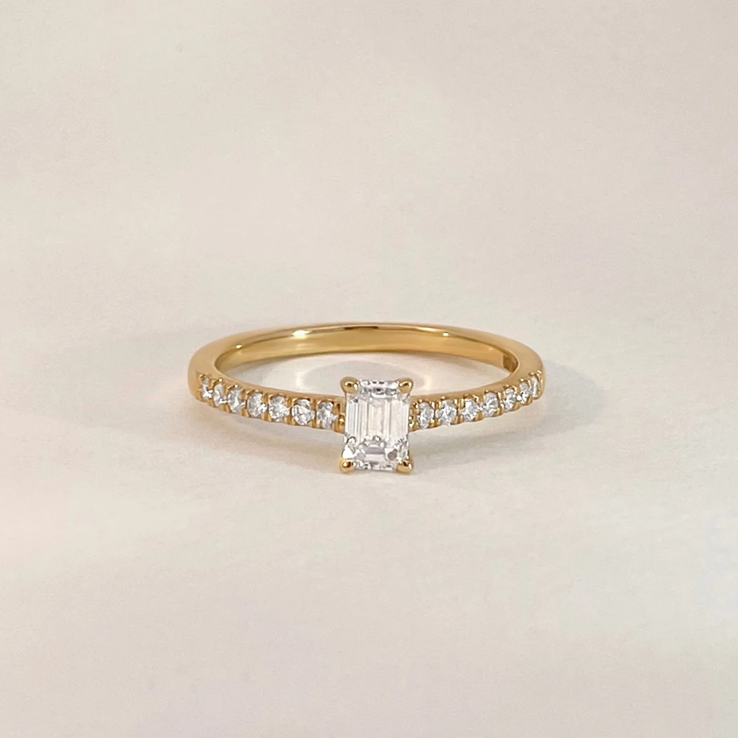 Emerald-Cut Diamond Ring