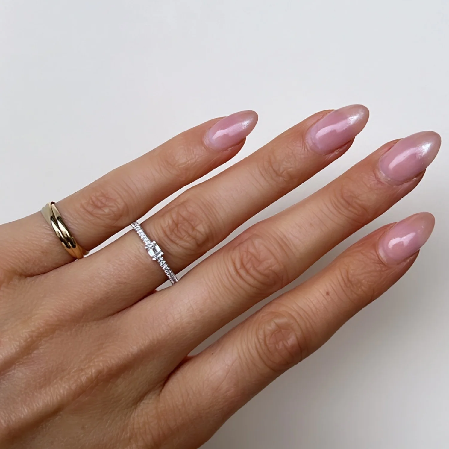 Emerald-Cut Diamonds Ring White Gold - Image 2