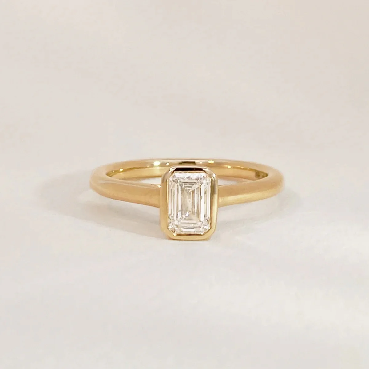 Elegant Diamond Bezel Ring