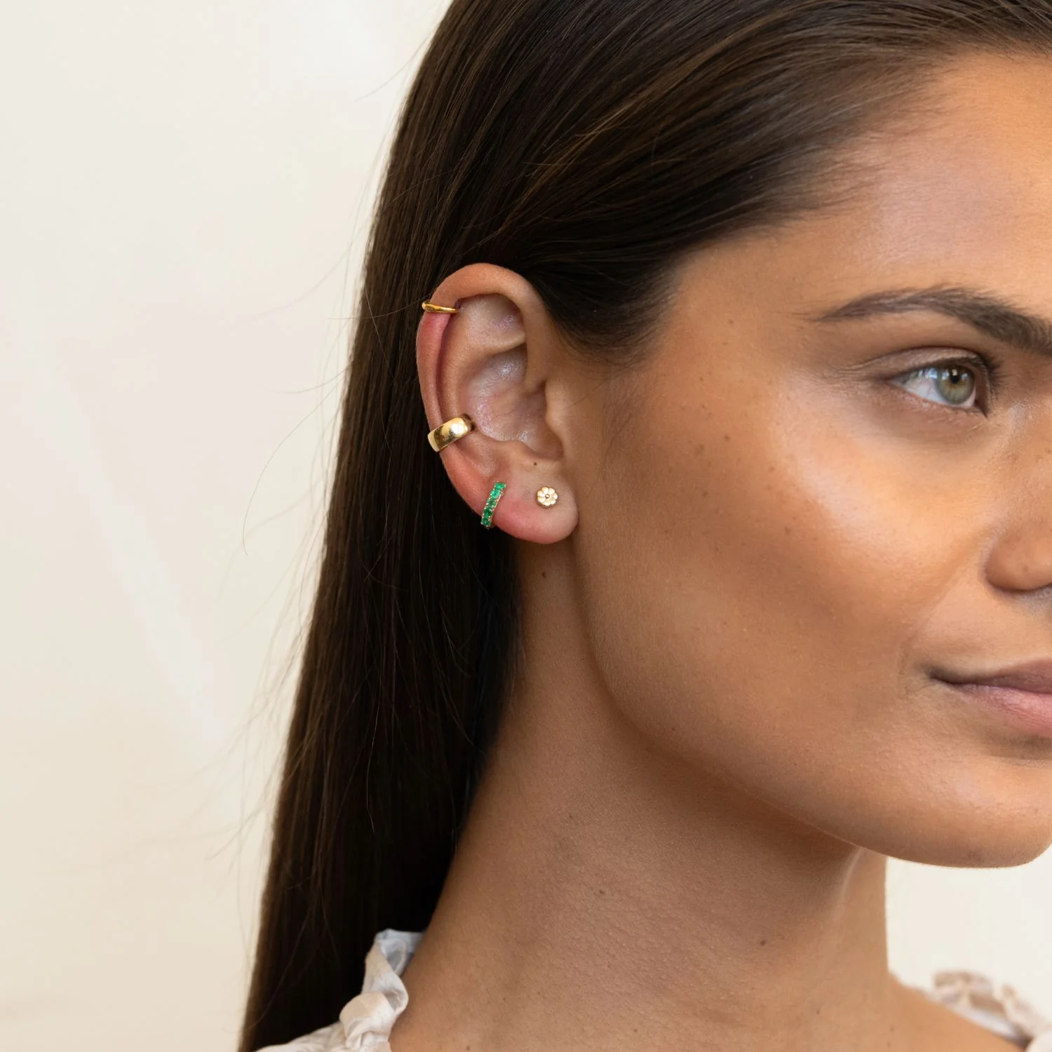 Emerald Row Earrings - Image 2