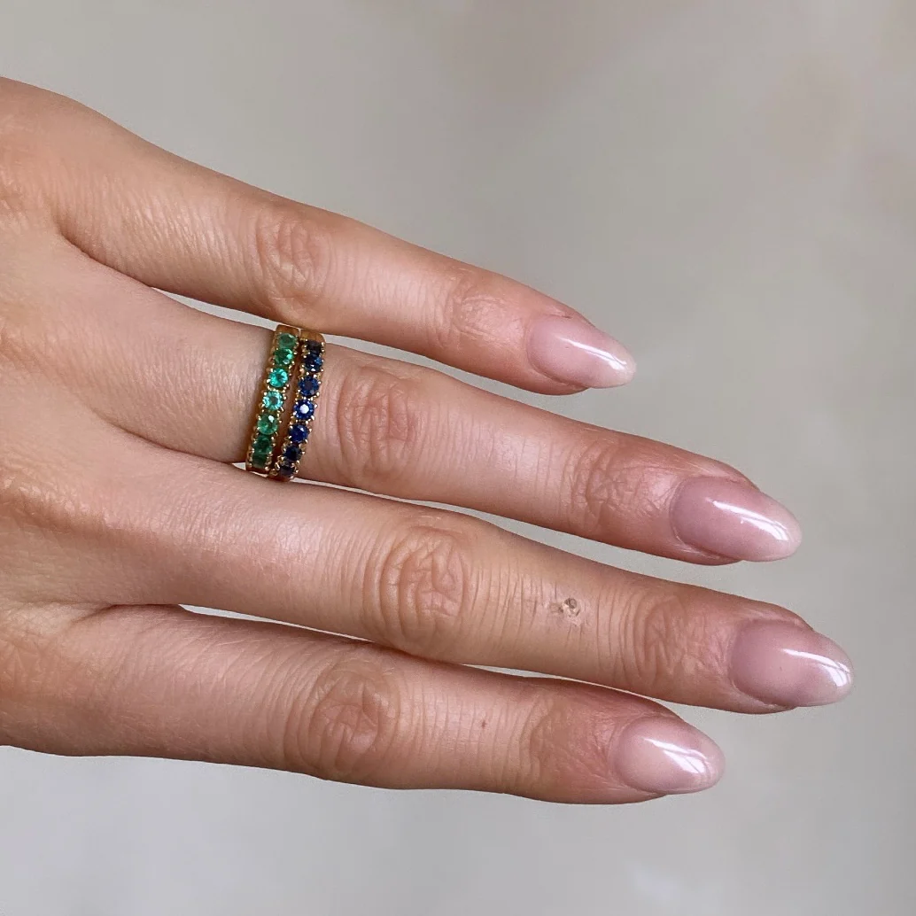 Emerald Row Ring - Image 7
