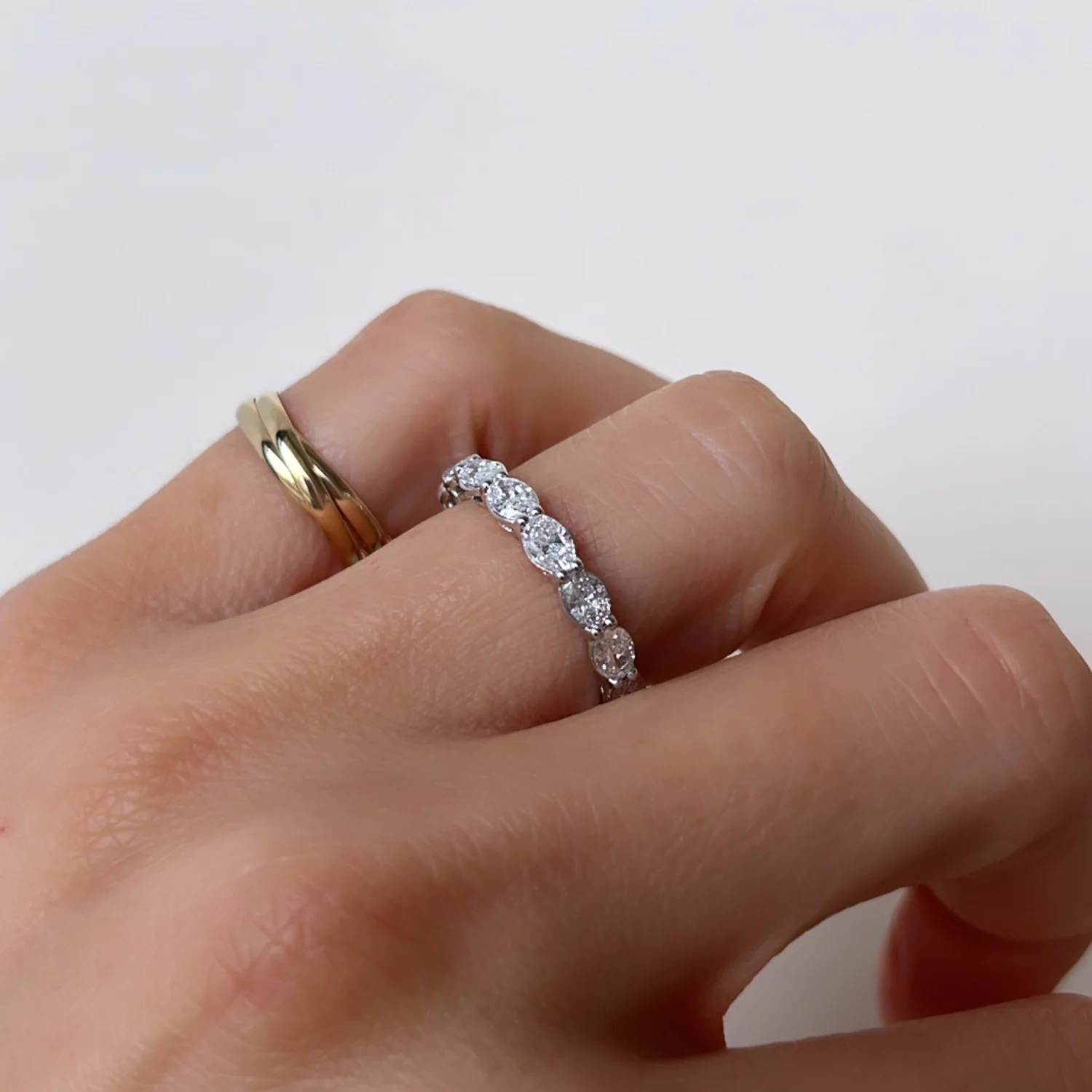 Eternity Diamonds Ring White Gold - Image 4