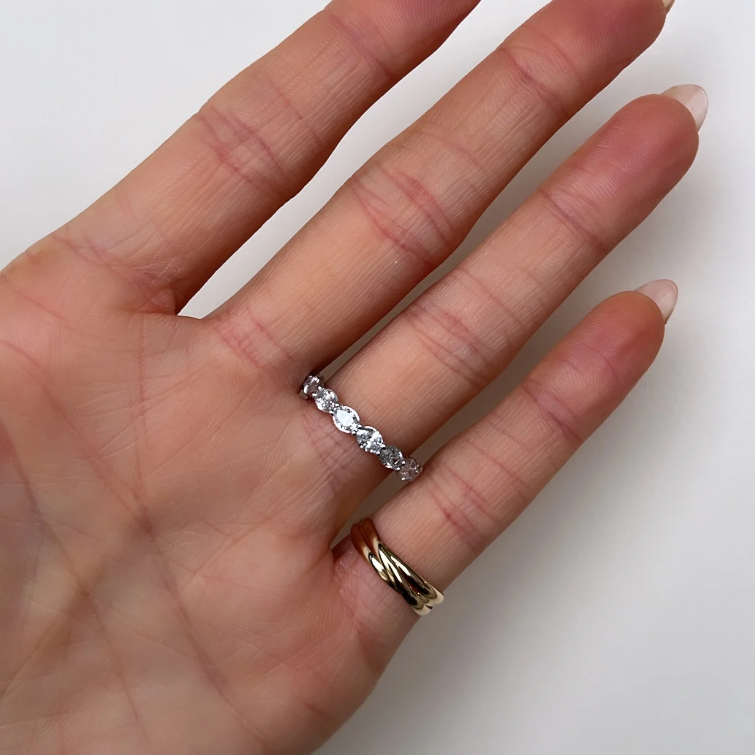 Eternity Diamonds Ring White Gold - Image 5