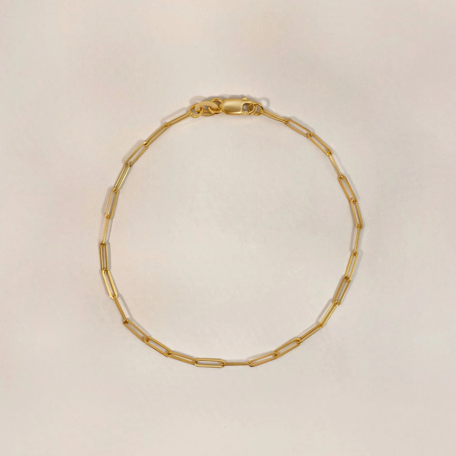 Fine Paperclip Bracelet