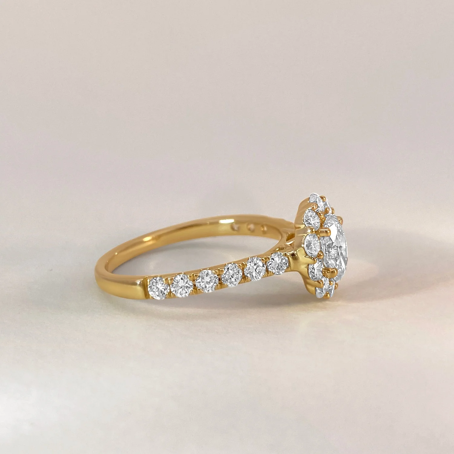Diamond Flower Ring - Image 3
