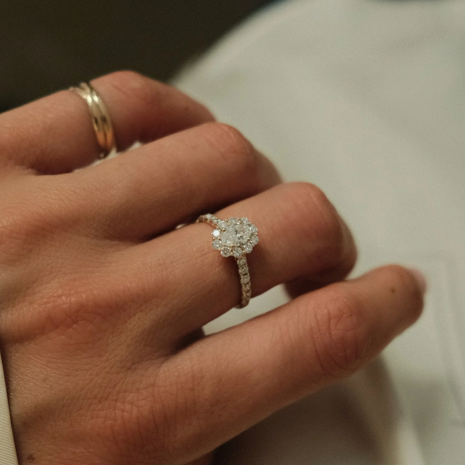 Diamond Flower Ring - Image 4