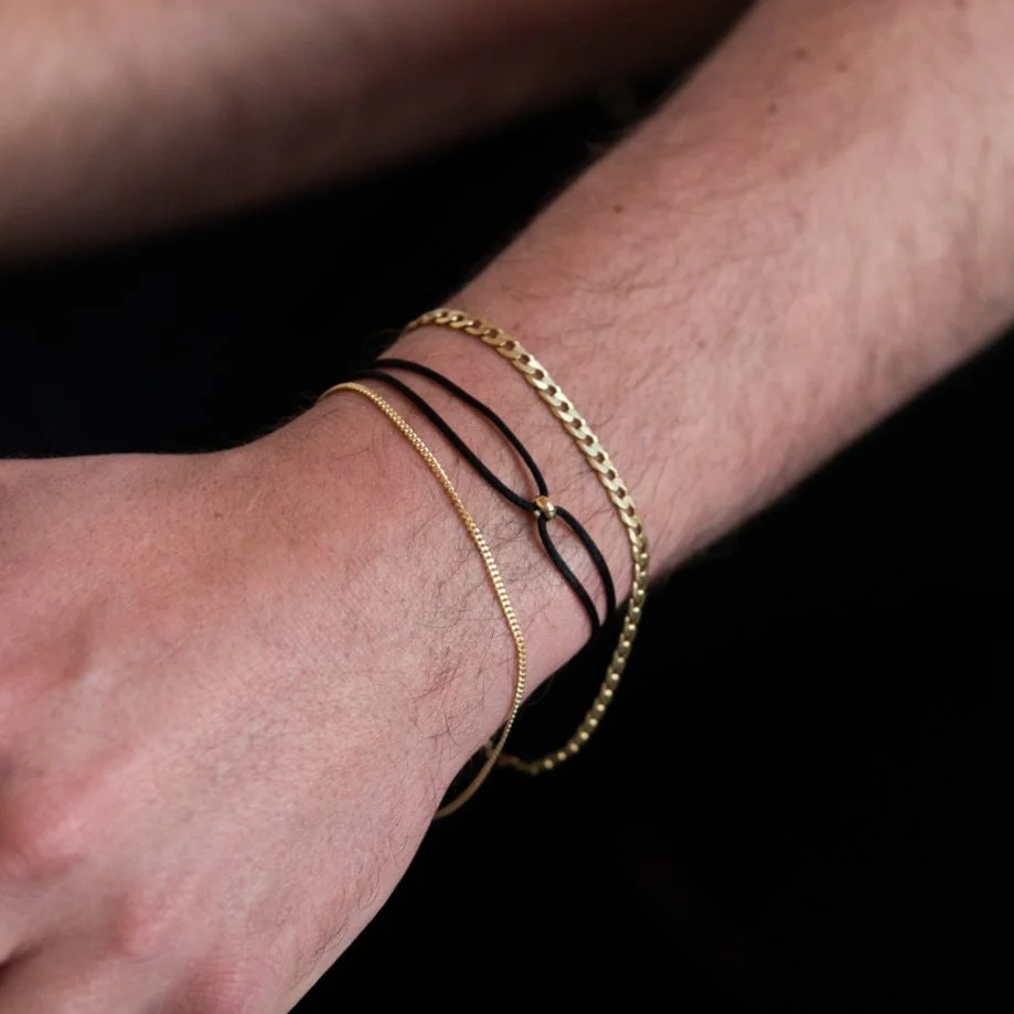 Gold Bead Bracelet for him
