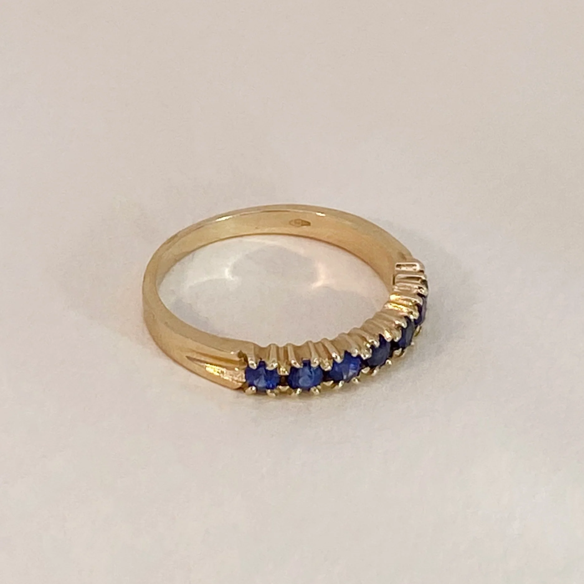 Sapphire Row Ring - Image 5