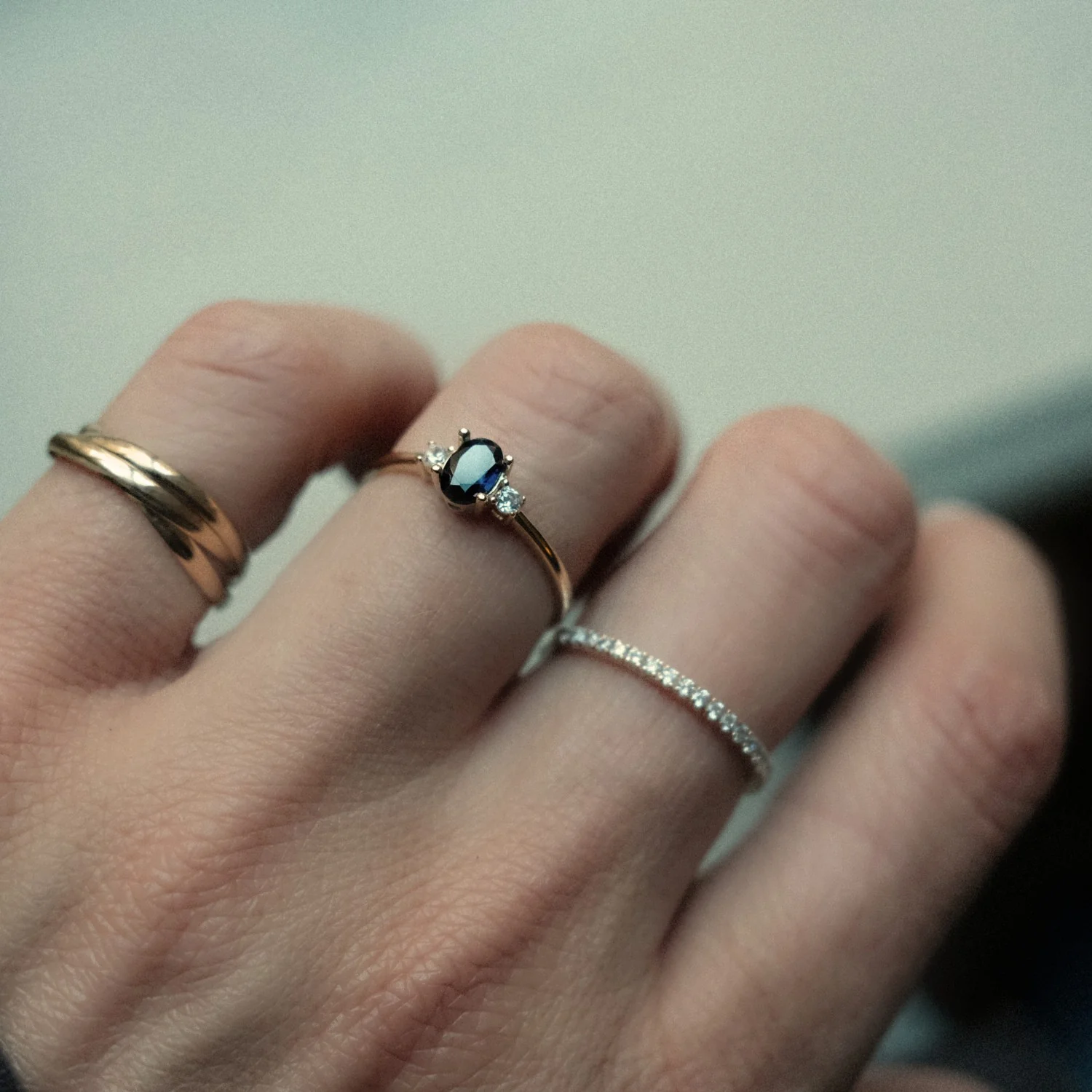Sapphire Trilogy Ring - Image 2