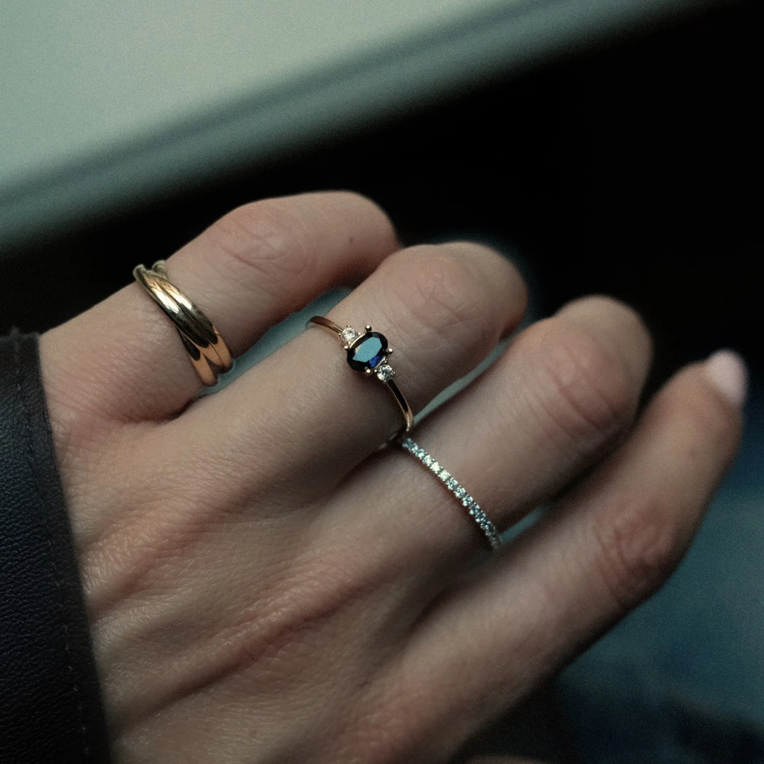 Sapphire Trilogy Ring - Image 4