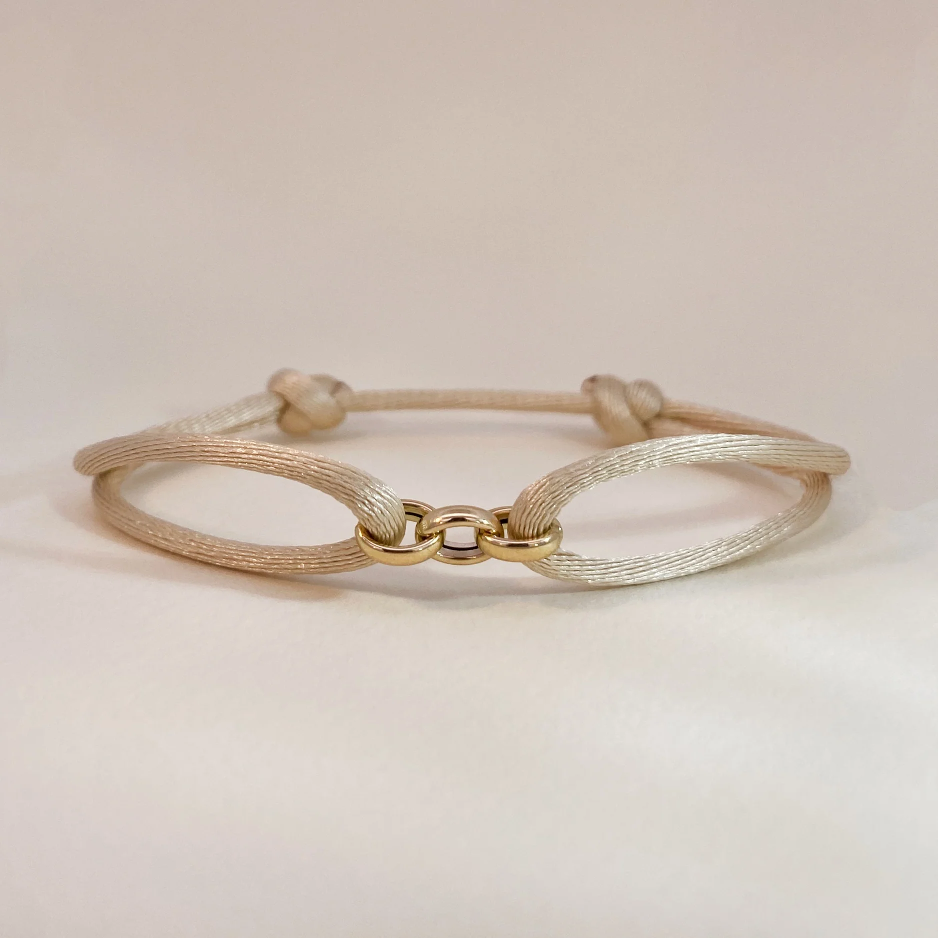 Golden Trio Satin Bracelet