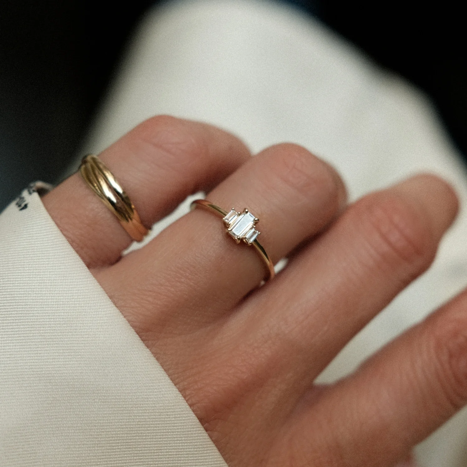 Trio Baguette Ring - Image 2