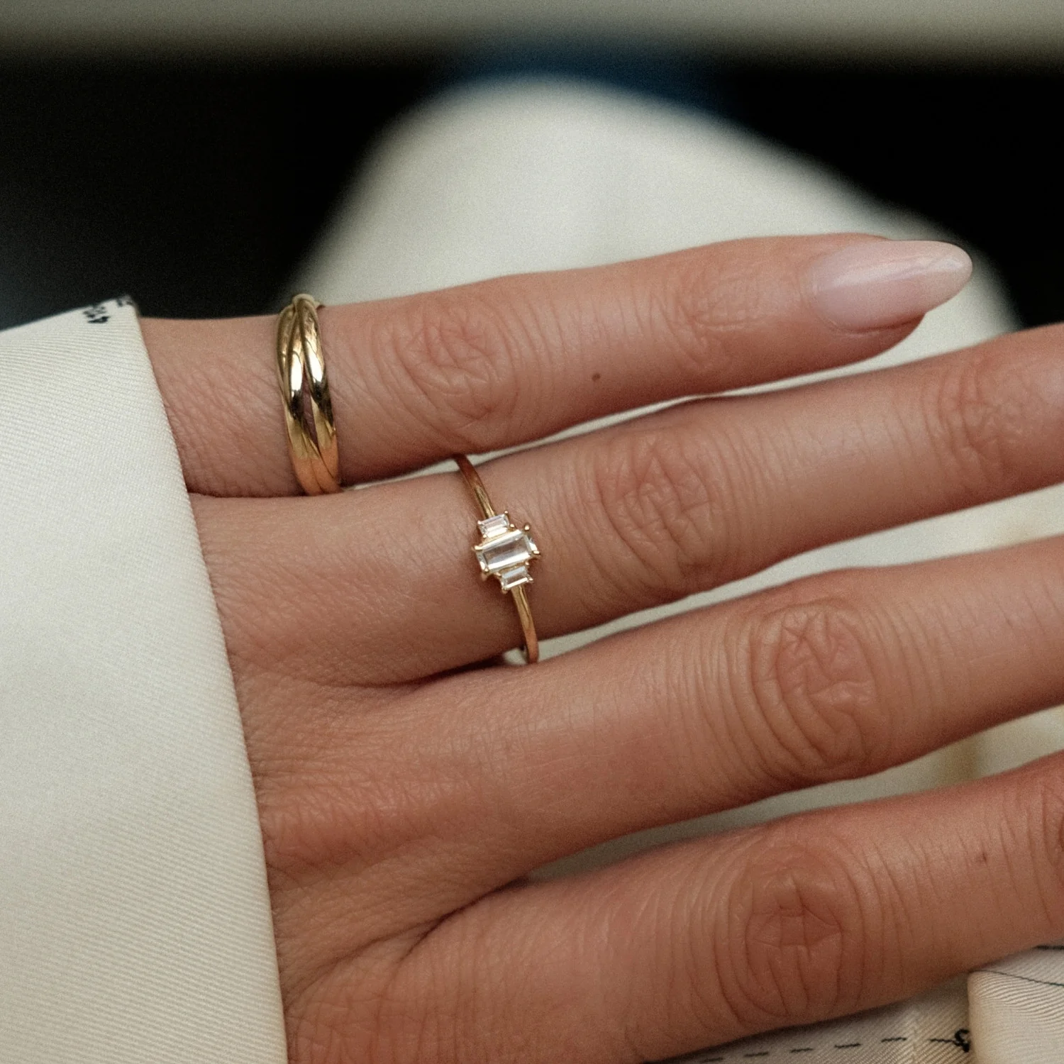 Trio Baguette Ring - Image 4