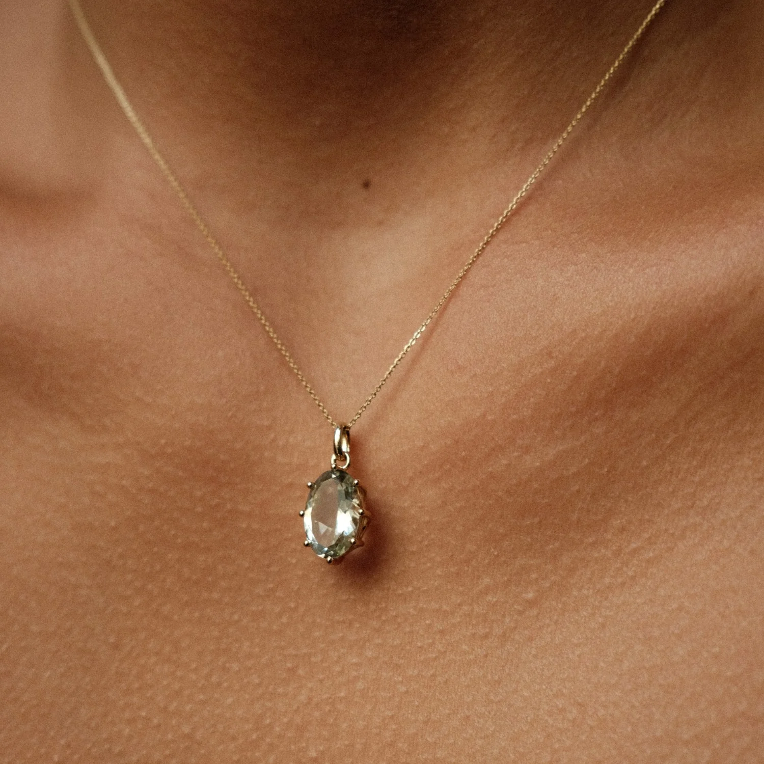 Green Amethyst Pendant - Image 4