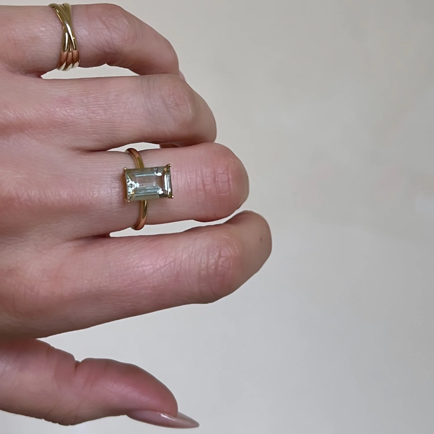 Green Amethyst Statement Ring - Image 8