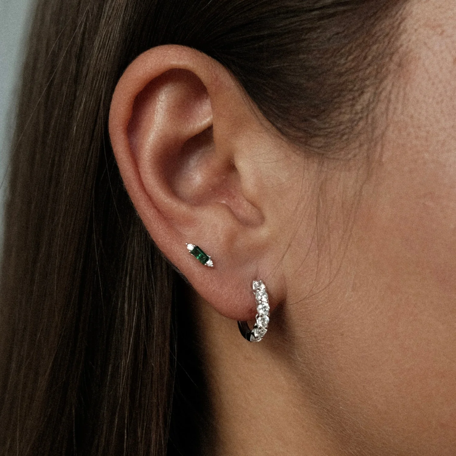Green Stud Earrings - Image 2