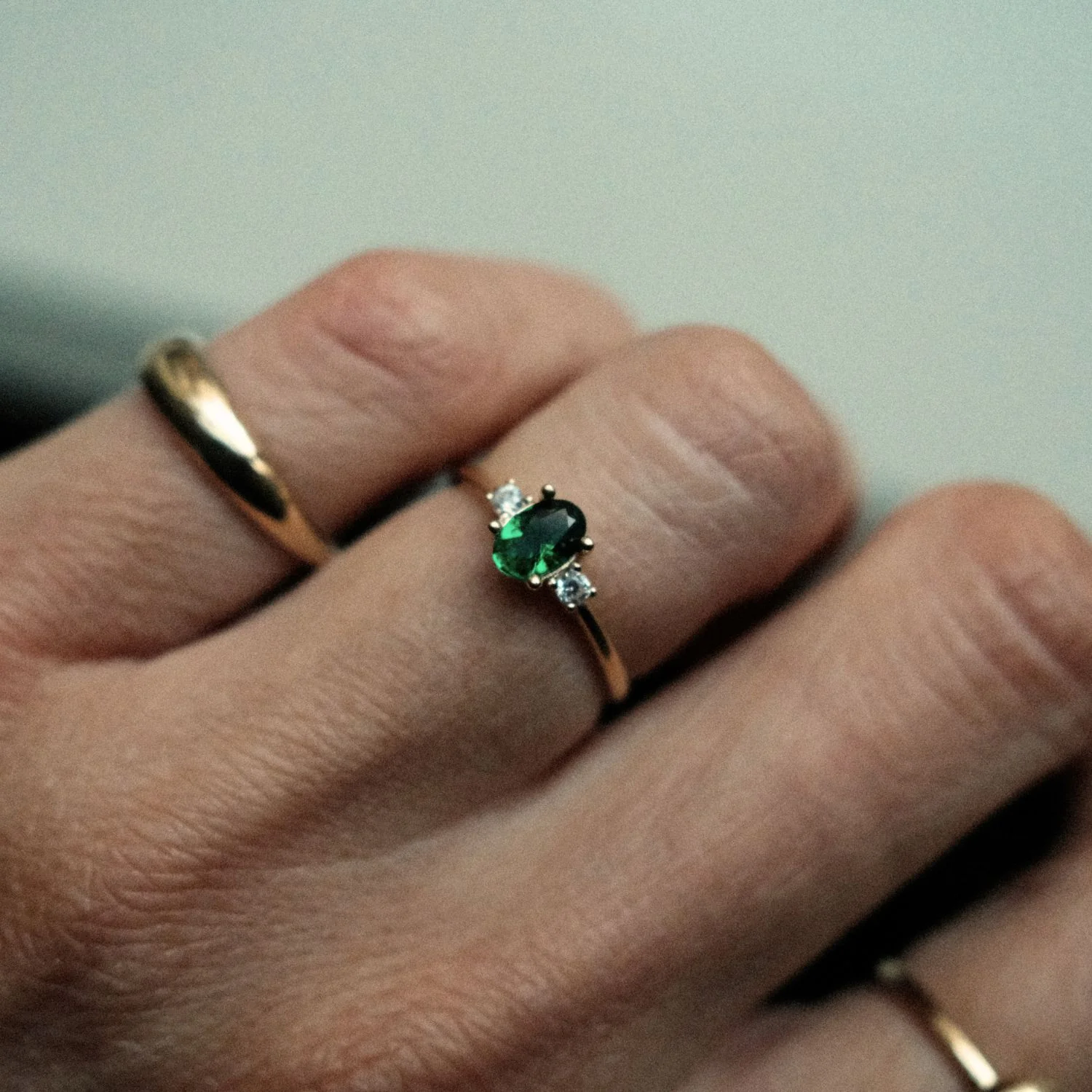 Green Trilogy Ring - Image 2