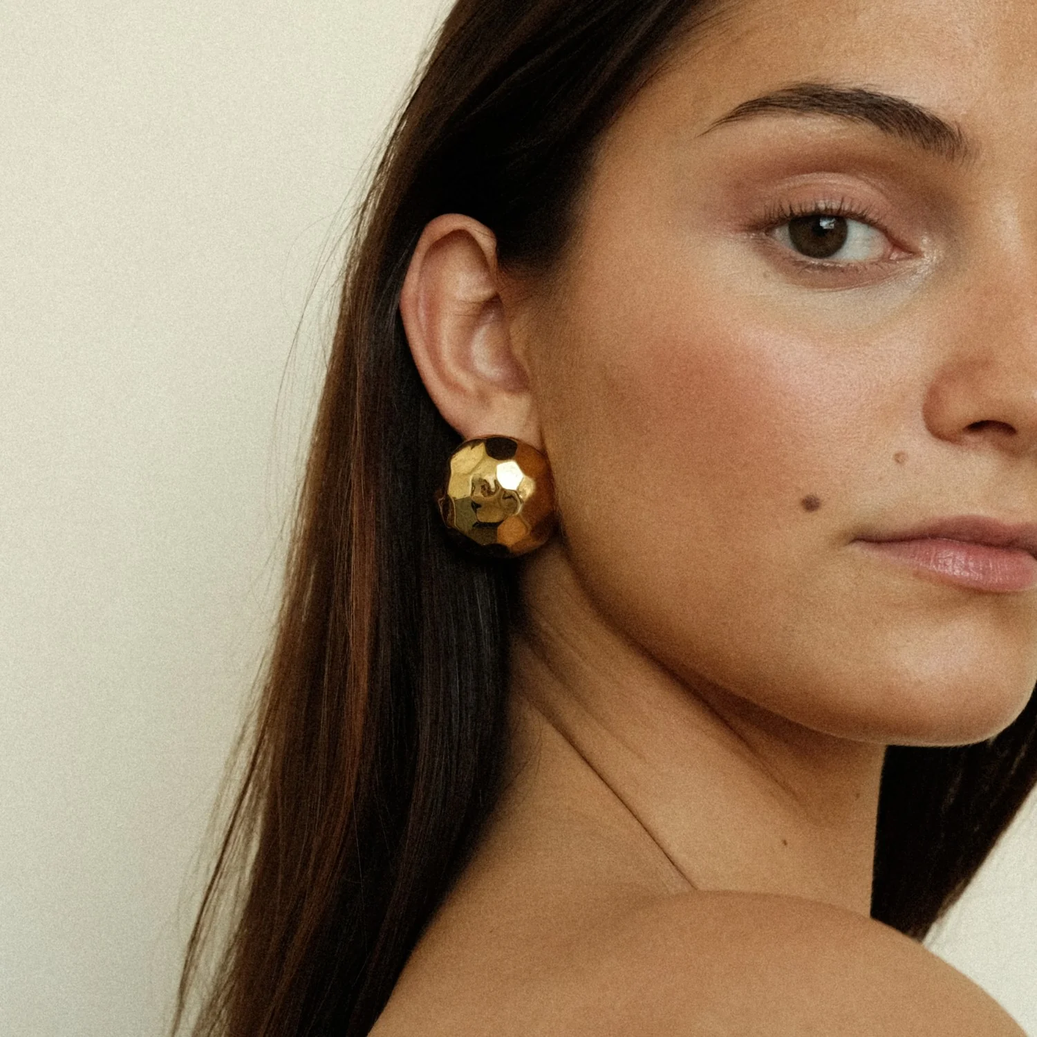 Hammered Statement Earrings