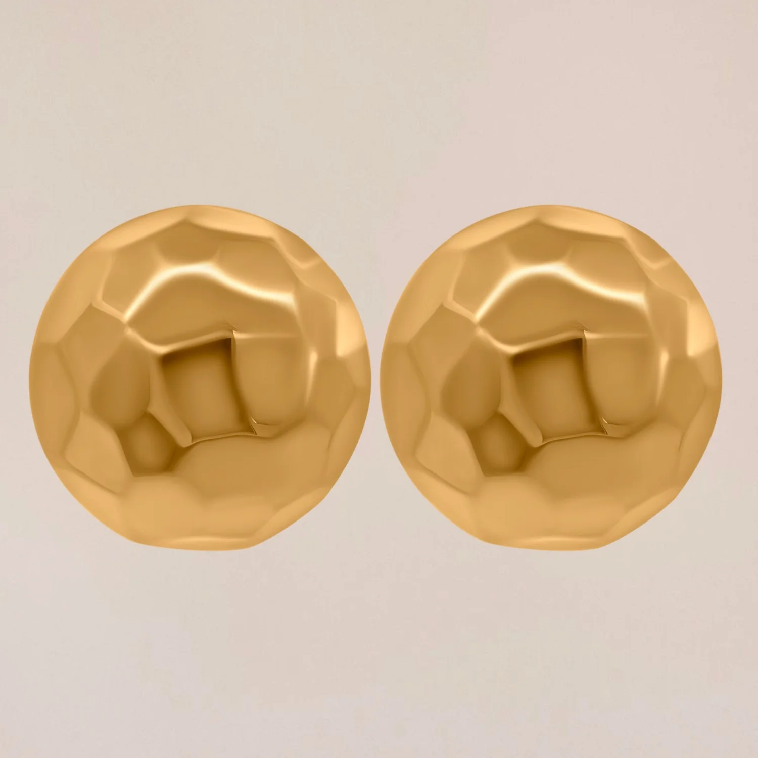 Hammered Statement Earrings - Image 2