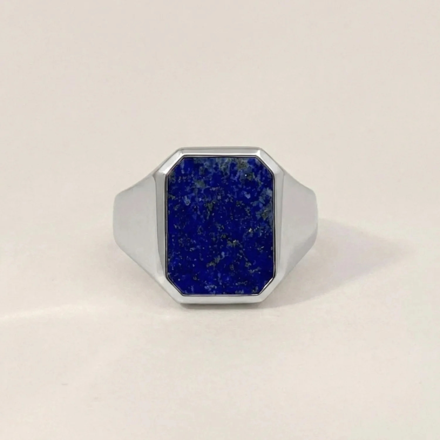 Lapis Lazuli Signet Ring Silver
