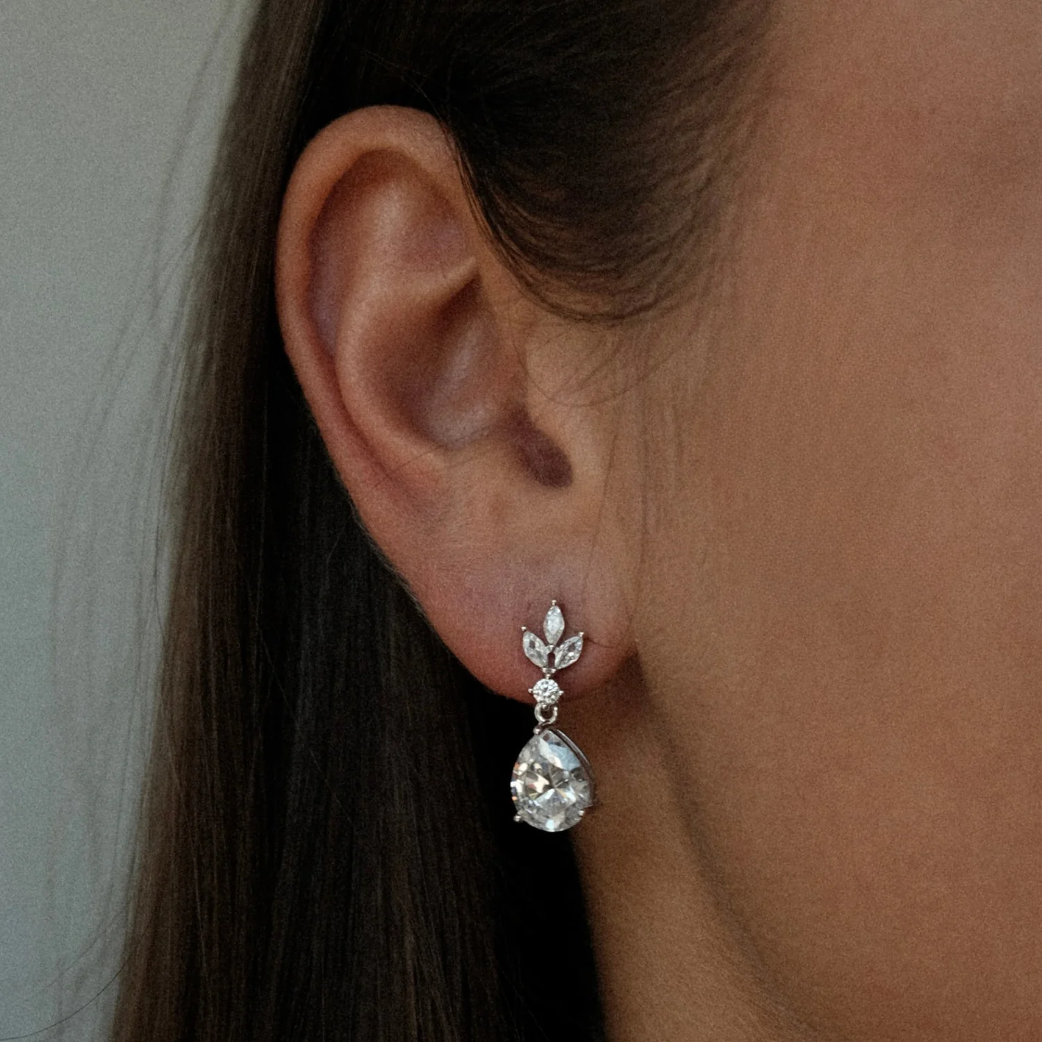 Leaf Drop Earrings - Image 2