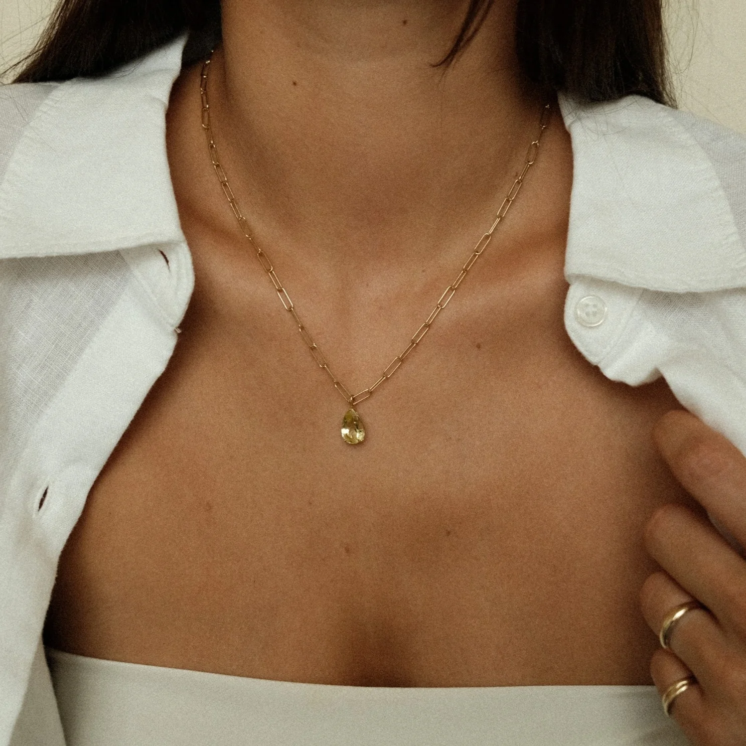 Lemon Quartz Pendant - Image 4