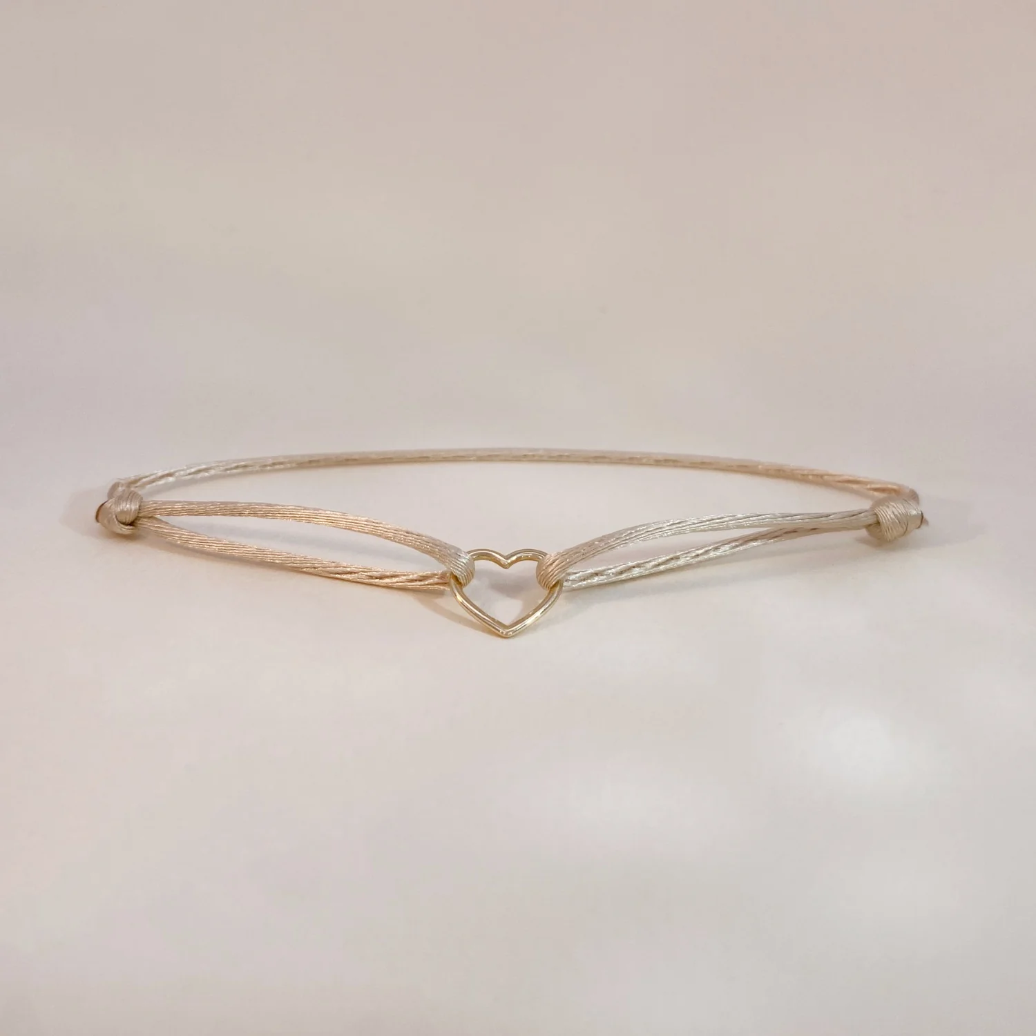 Love Charm on Satin Bracelet