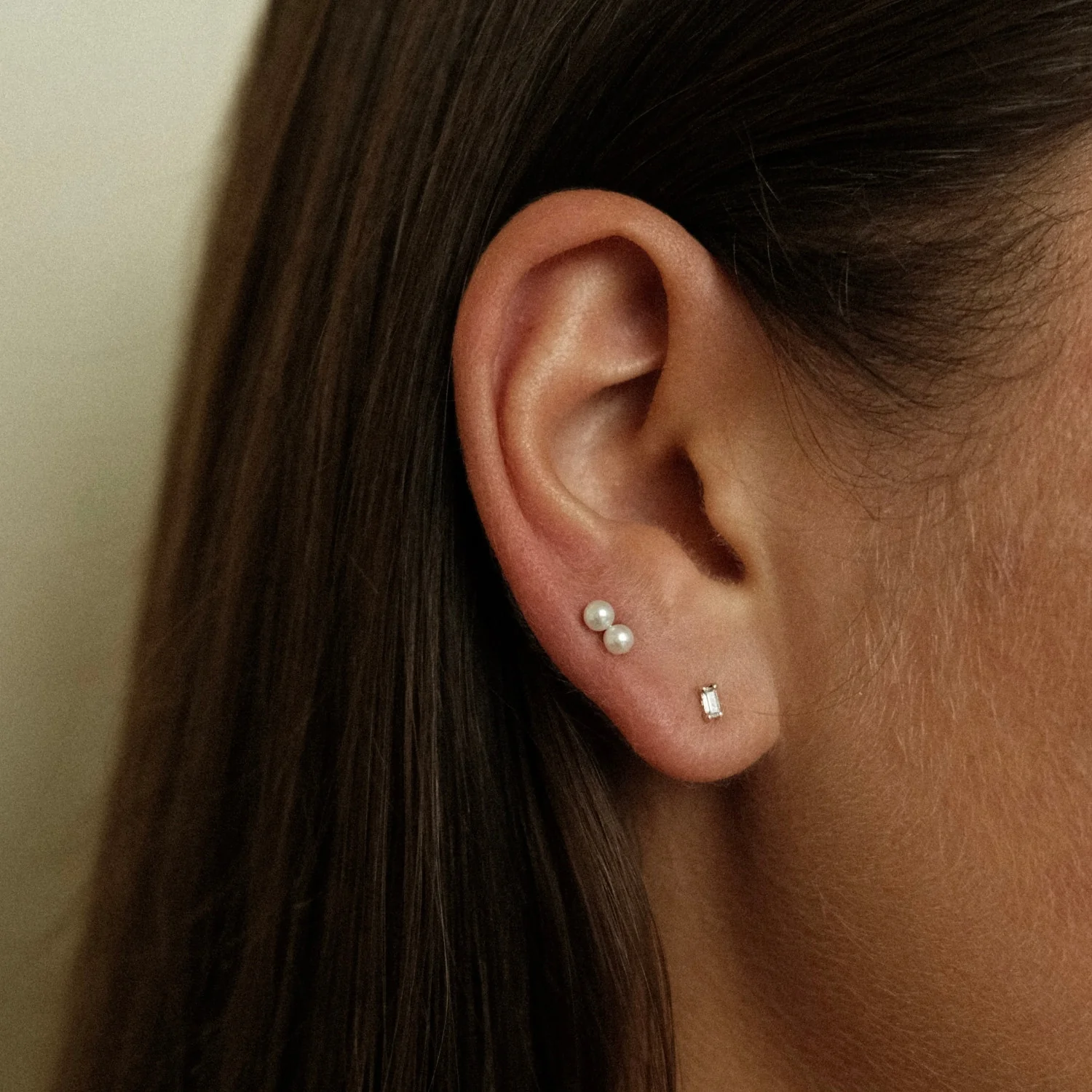 Mini Baguette Studs - Image 2