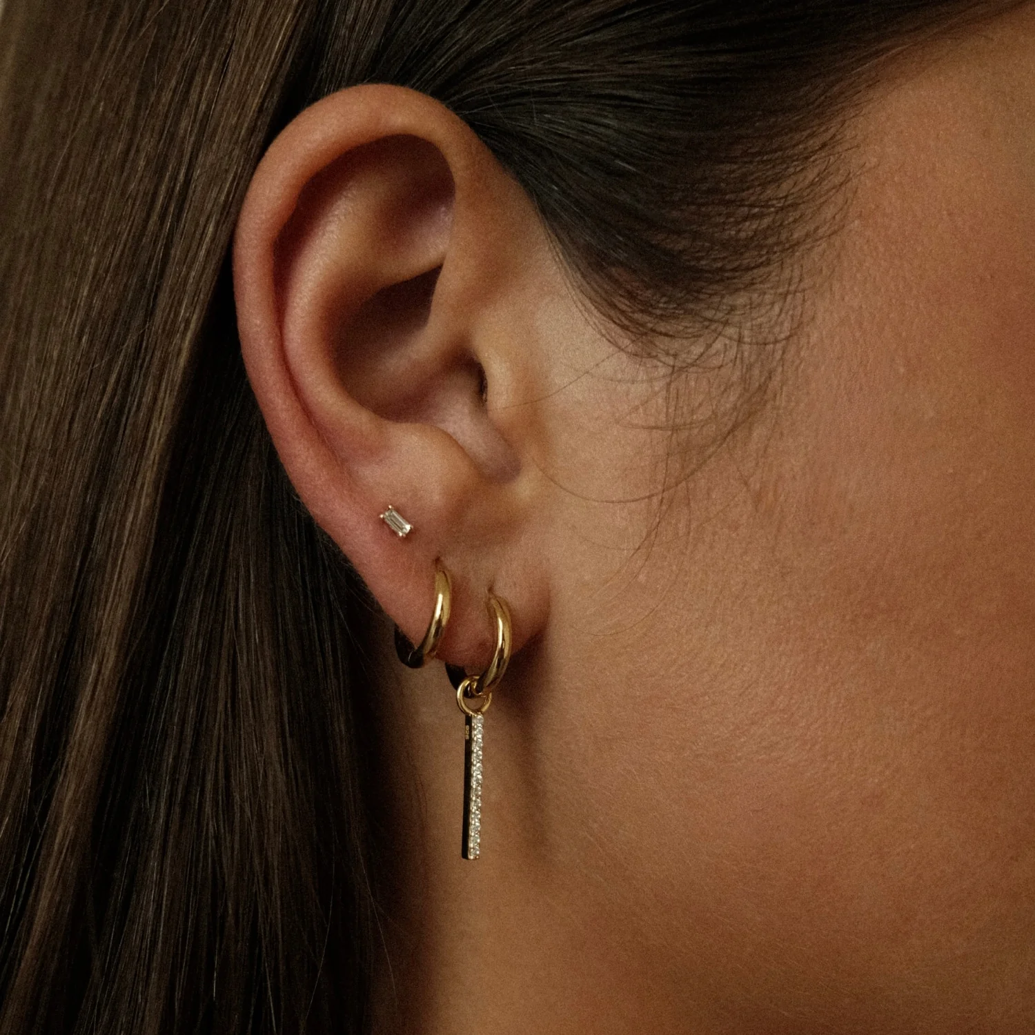 Mini Baguette Studs - Image 5