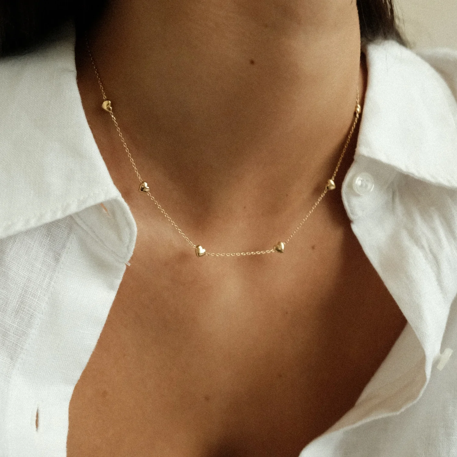 Mini Hearts Necklace - Image 4