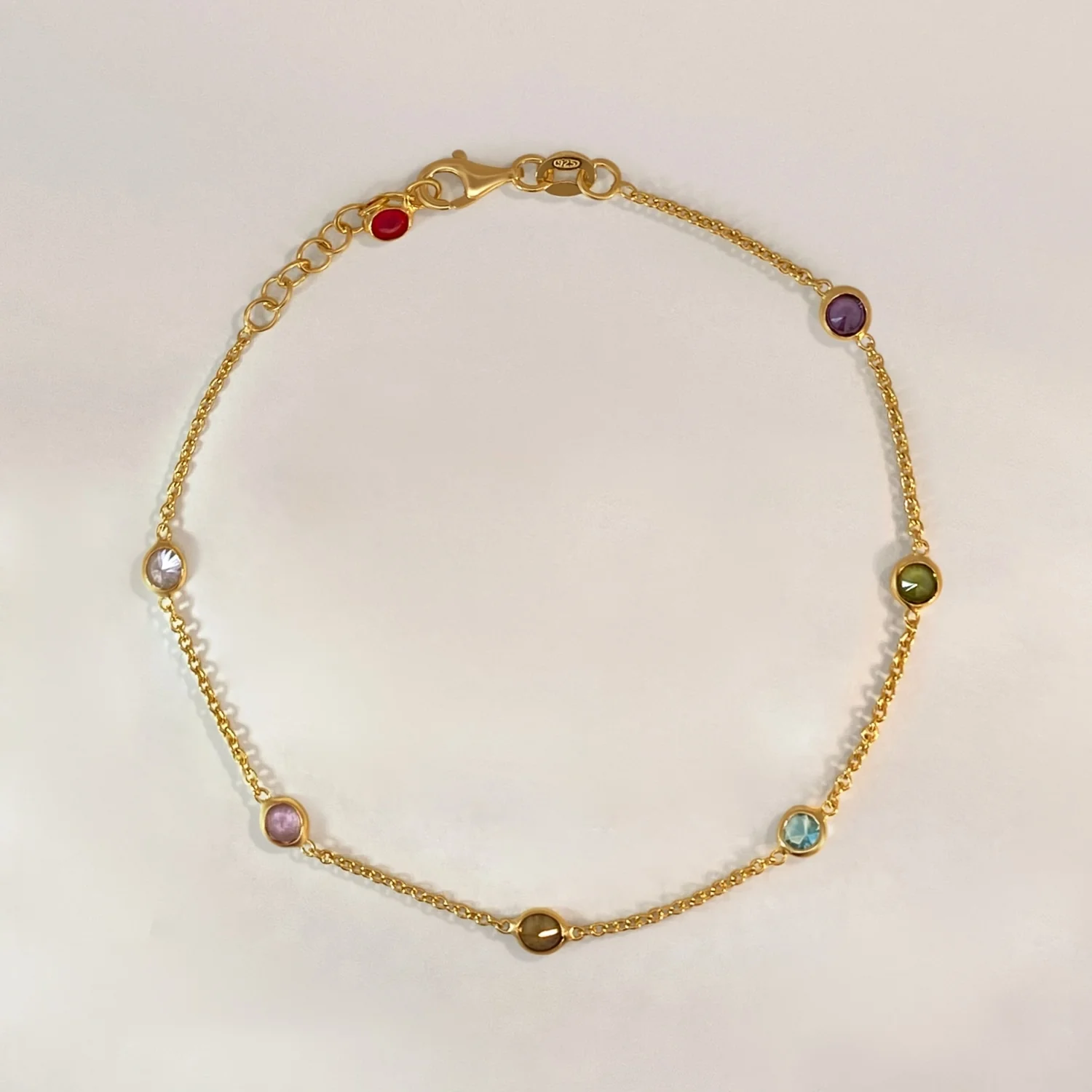 Multi Gem Bracelet
