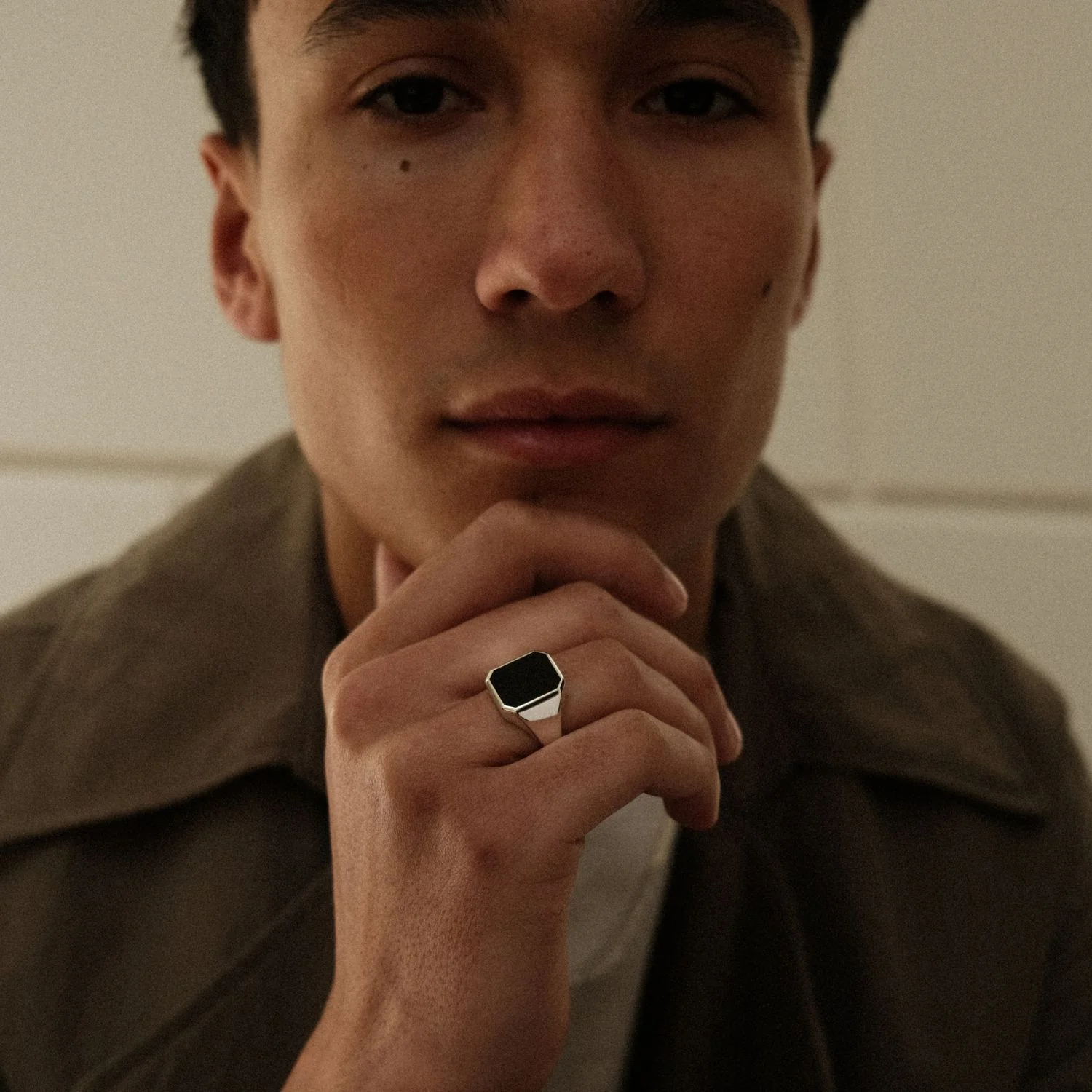 Onyx Signet Ring Silver - Image 4