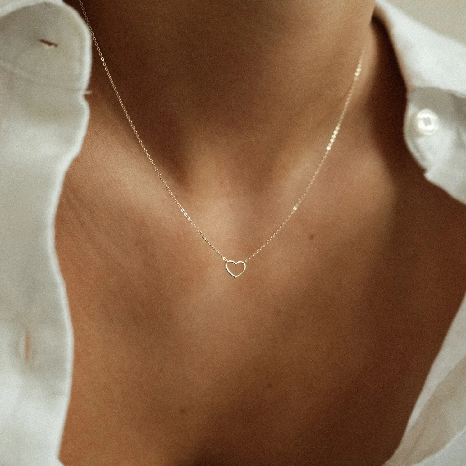 Open Heart Necklace - Image 4