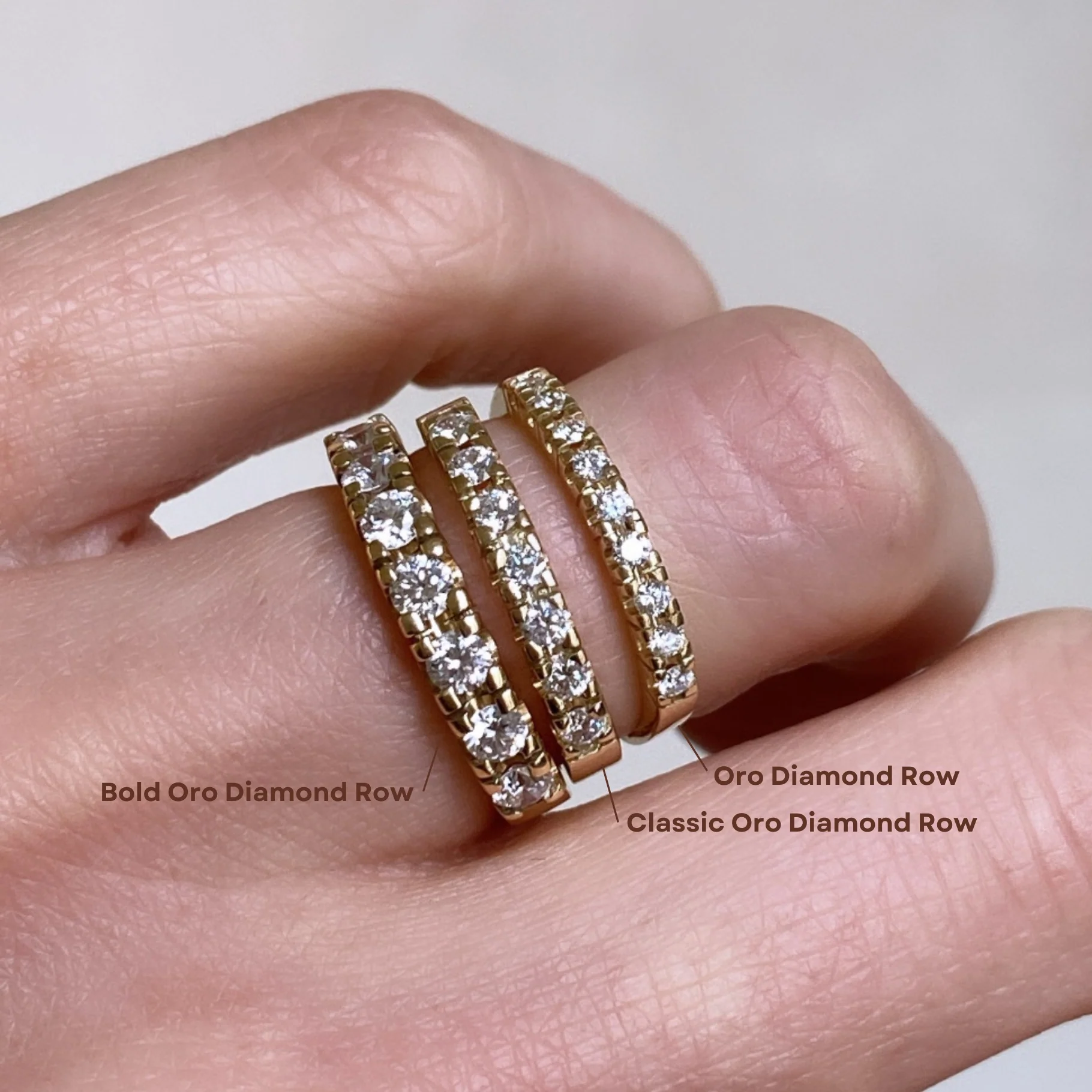 Classic Oro Diamond Row Ring - Image 8