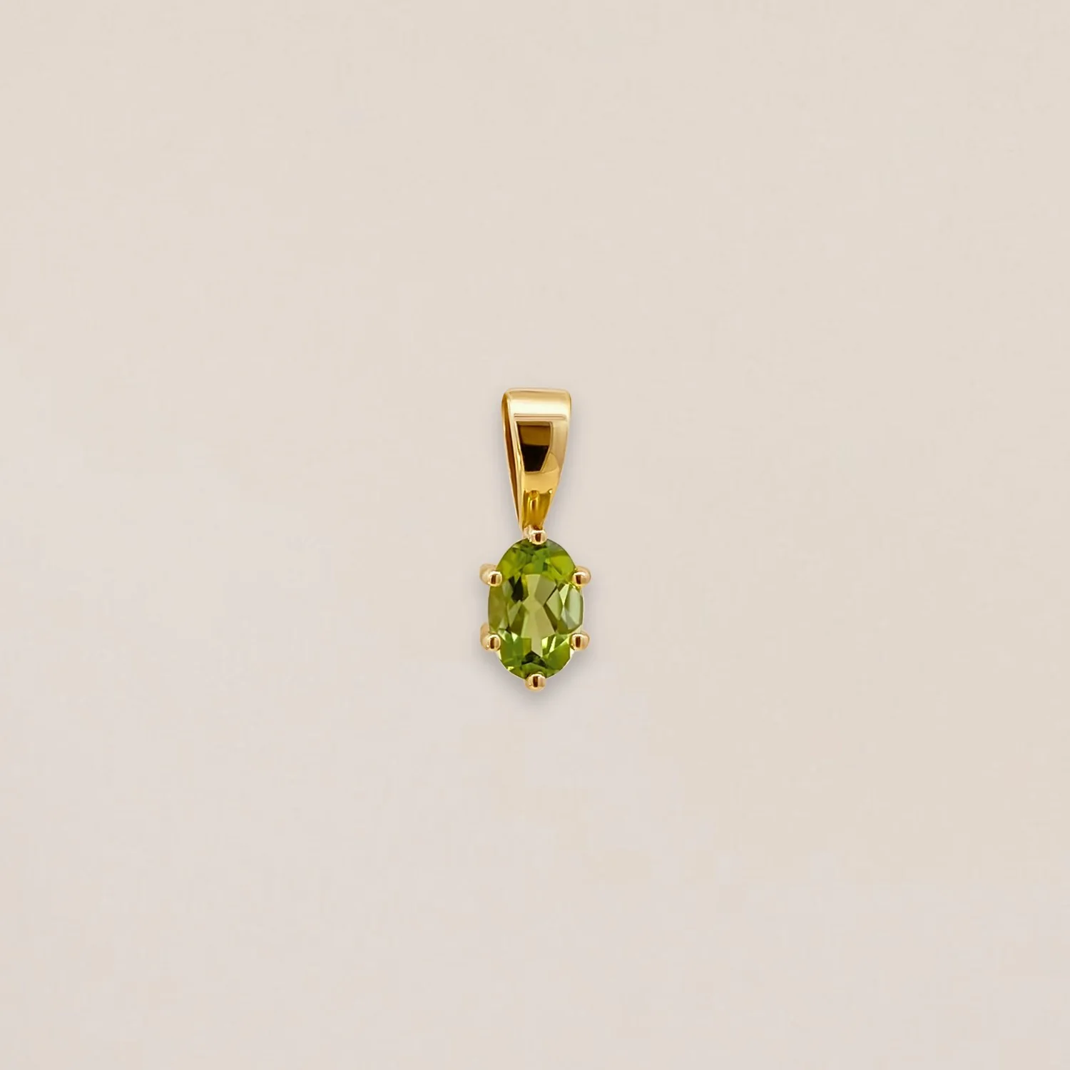Oval Birthstone Charm