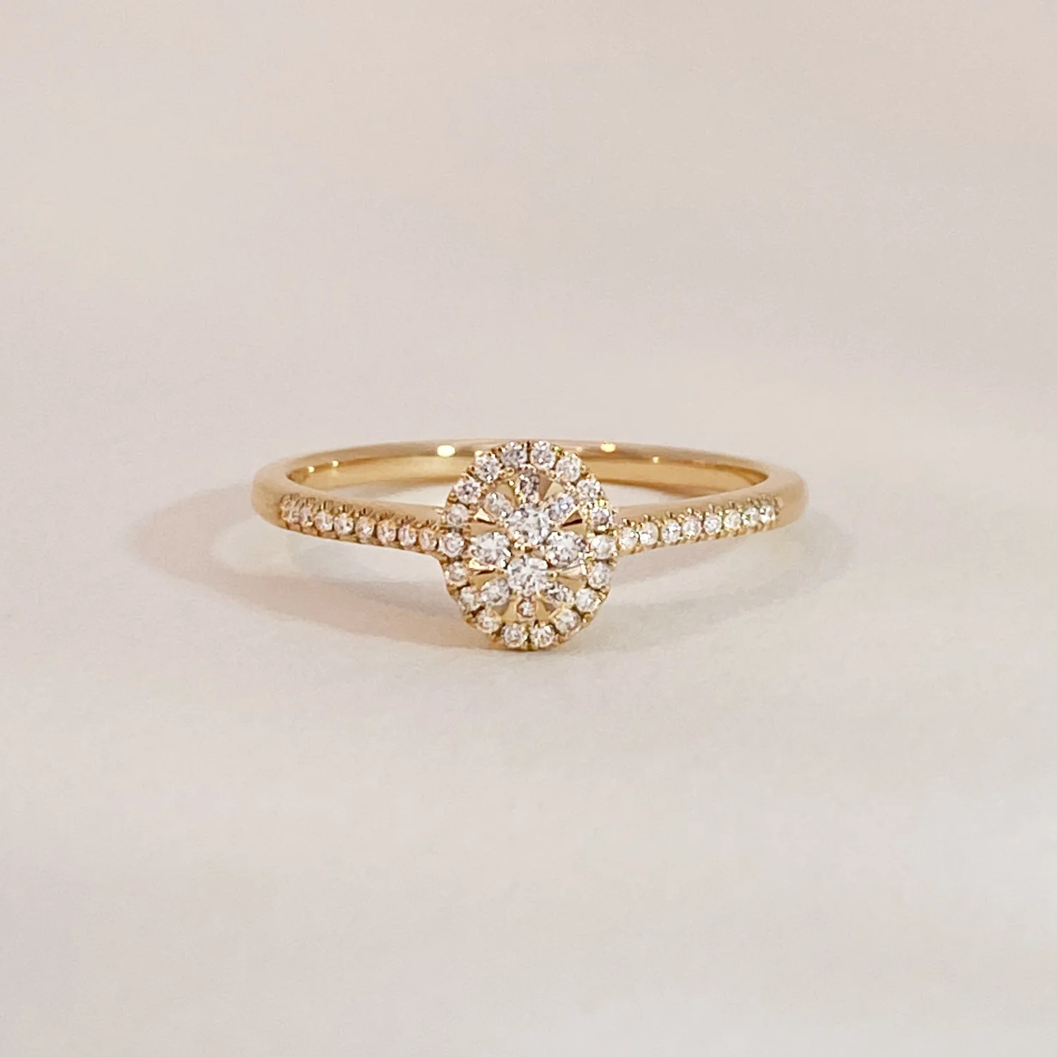 Oval Brilliant Diamond Ring