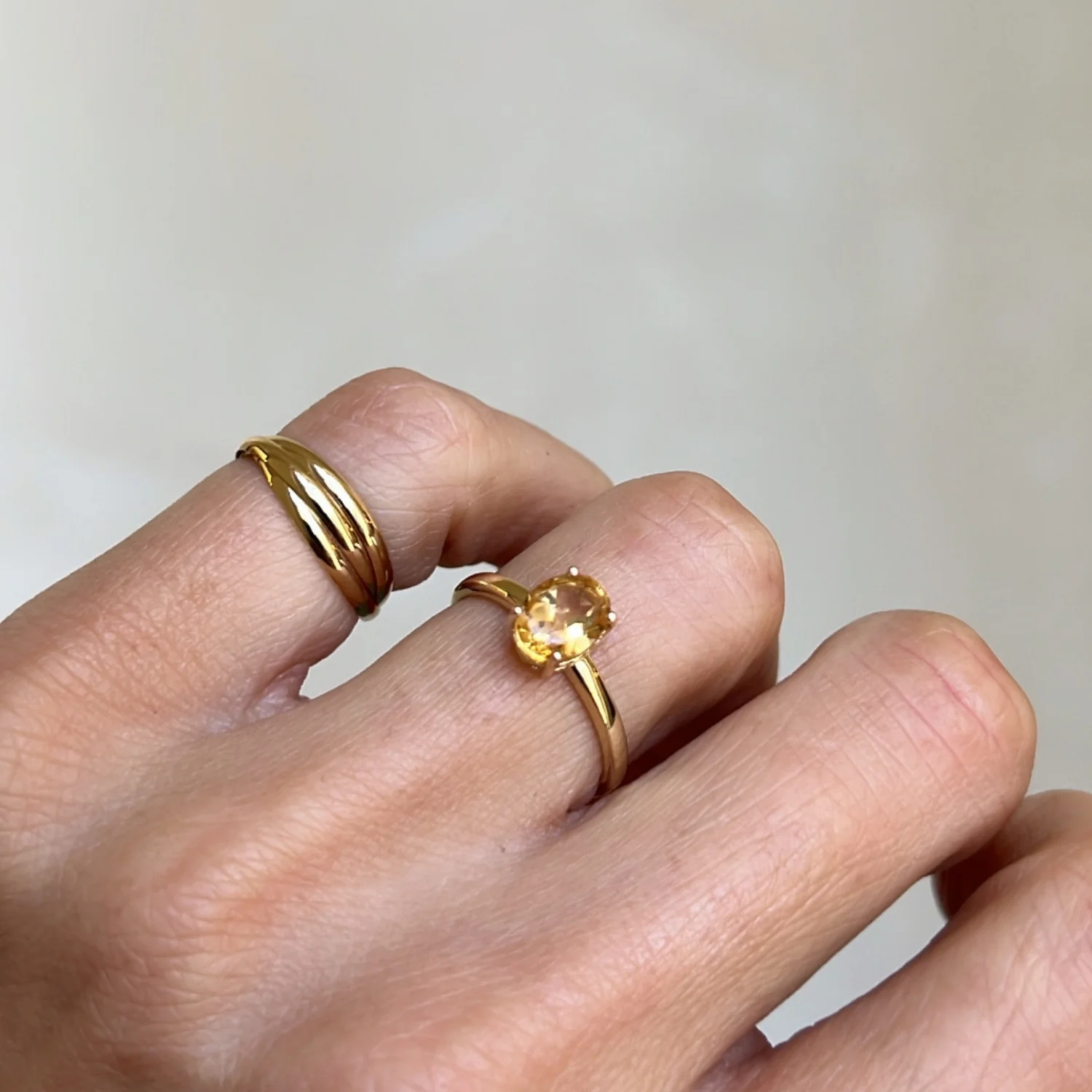 Oval Citrine Ring - Image 4