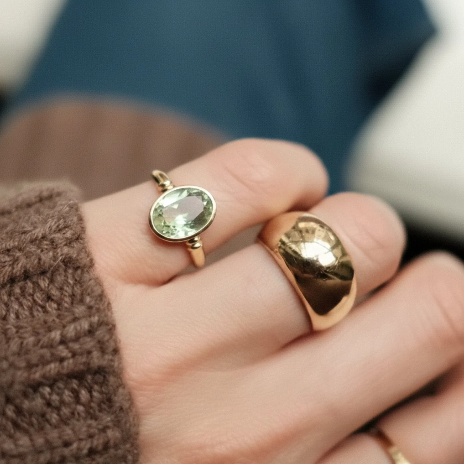 Green Amethyst Ring - Image 2