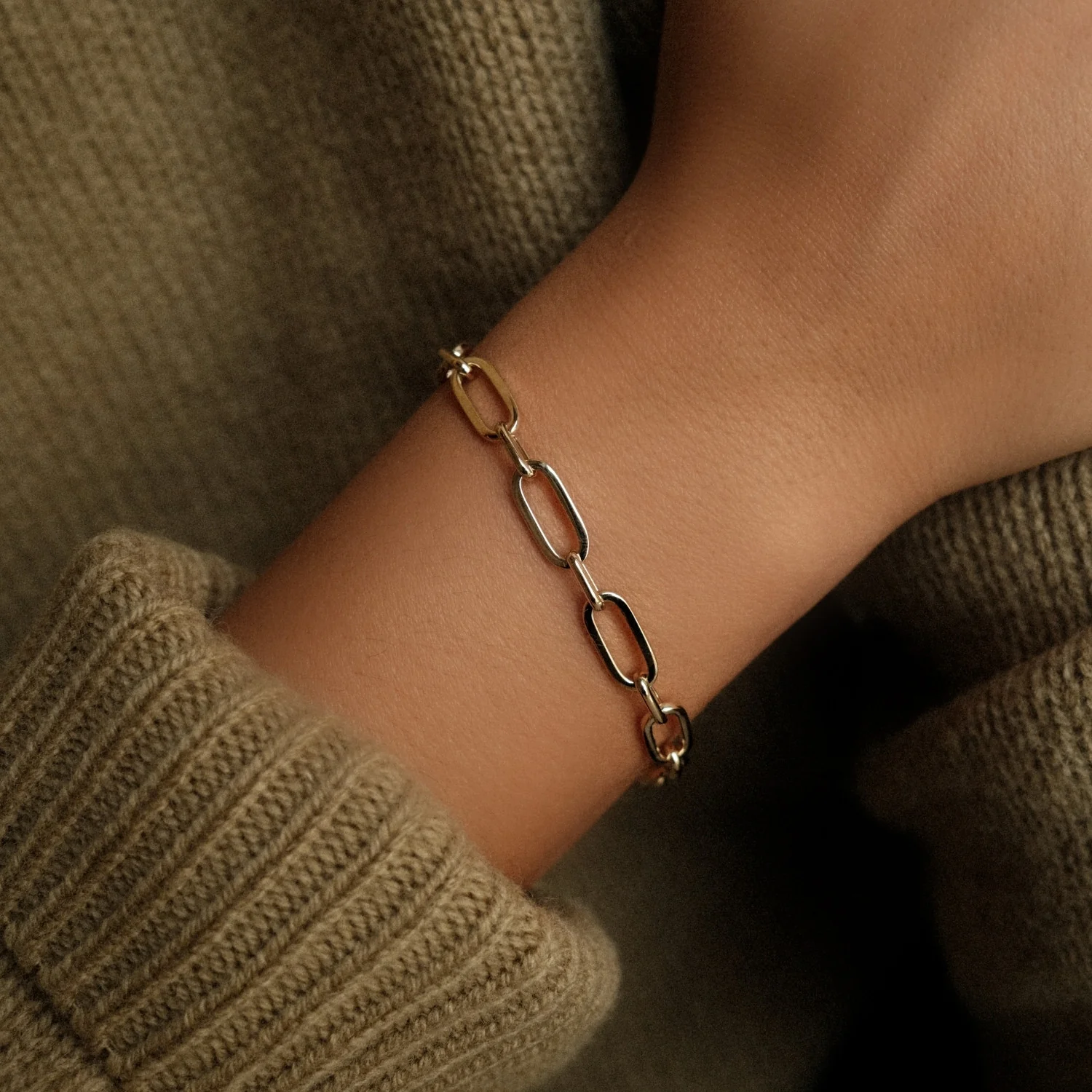 Oval Paperclip Bracelet - Image 2