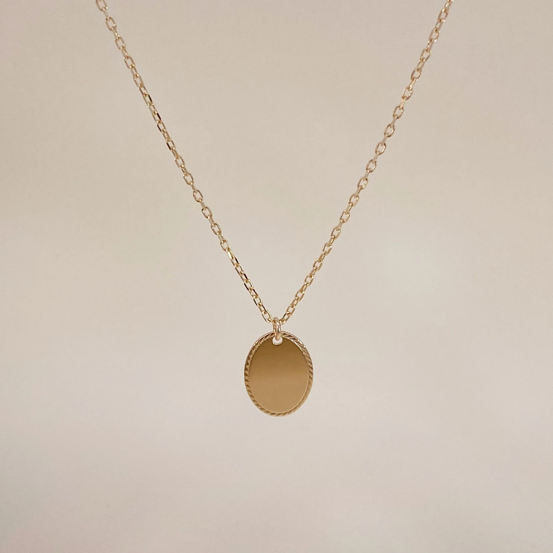 Oval Plate Necklace