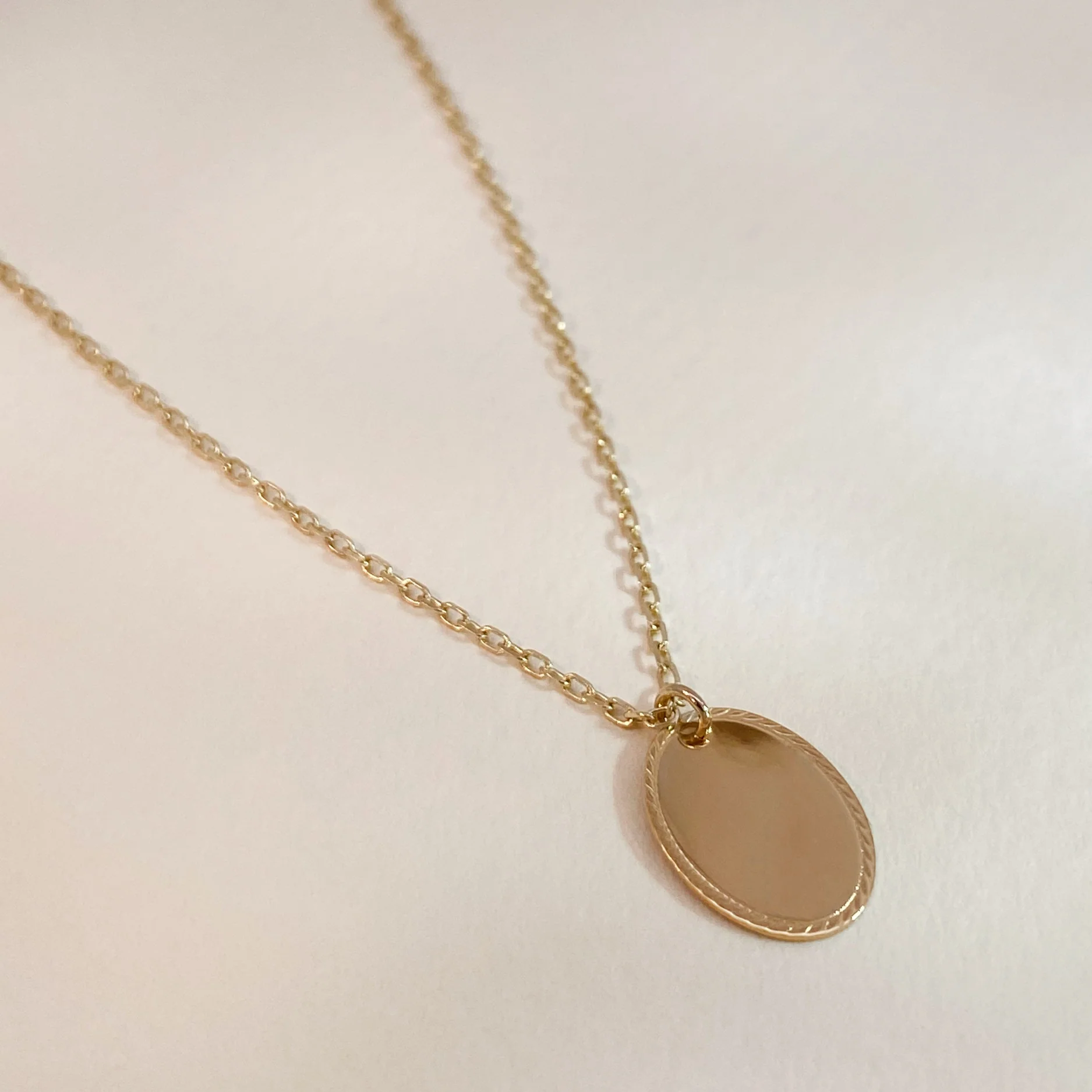 Oval Plate Necklace - Image 3