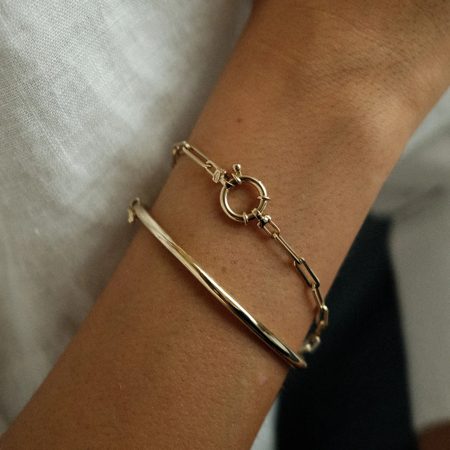 Paperclip Bracelet with Springlock - Image 3