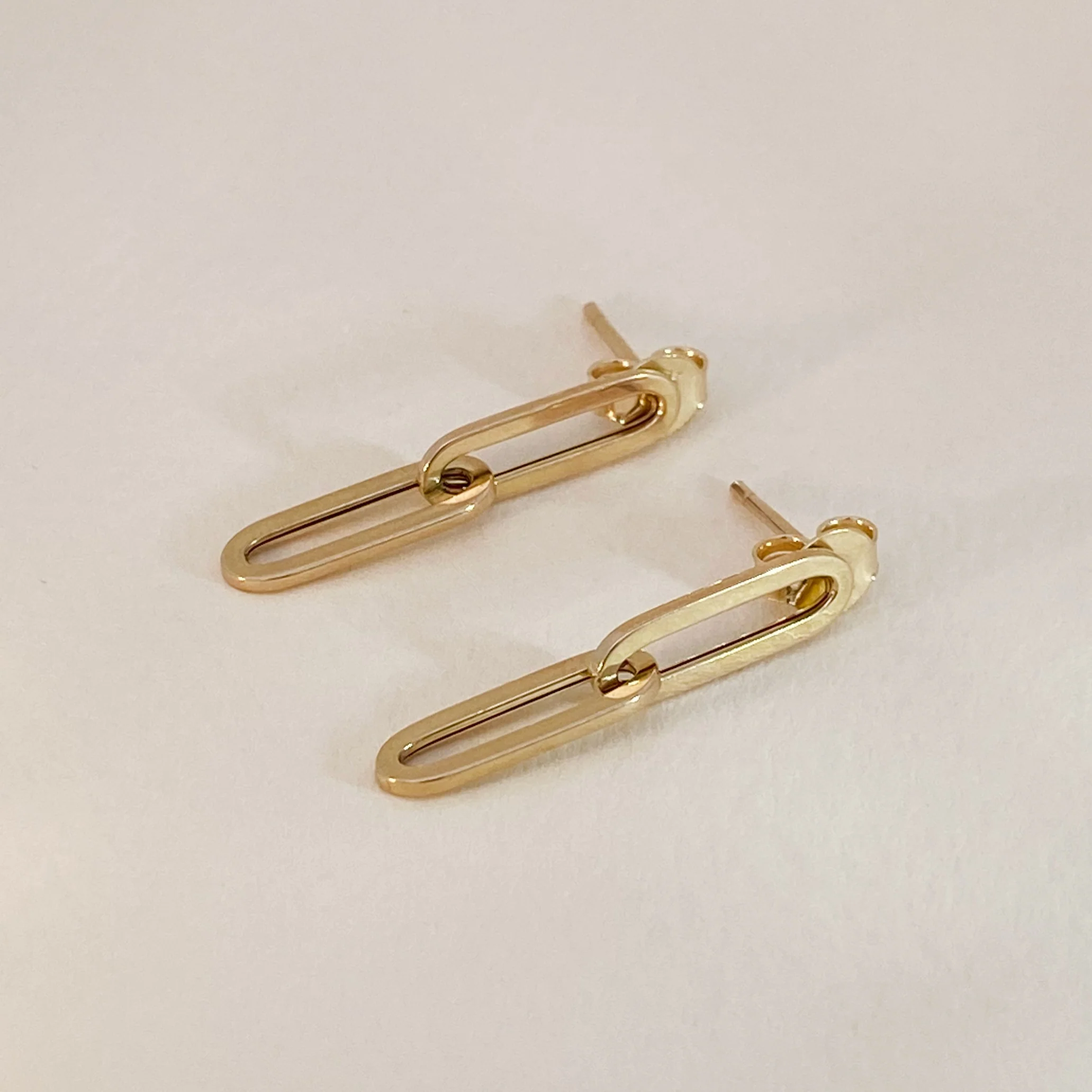 Paperclip Link Earrings - Image 3