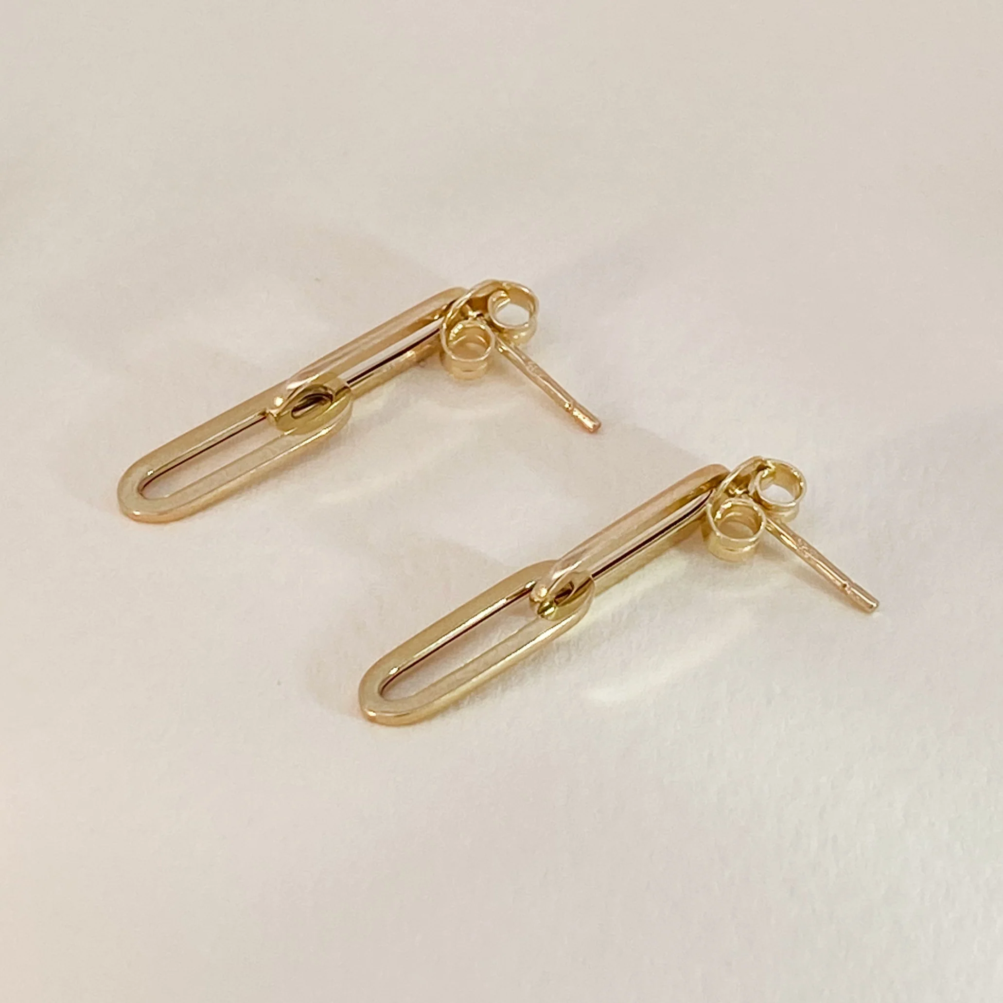 Paperclip Link Earrings - Image 4